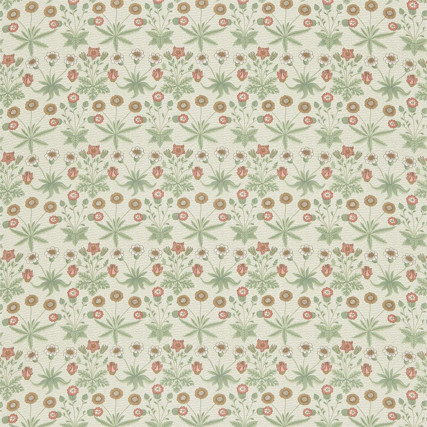 Daisy Green/Gold Fabric by MOR