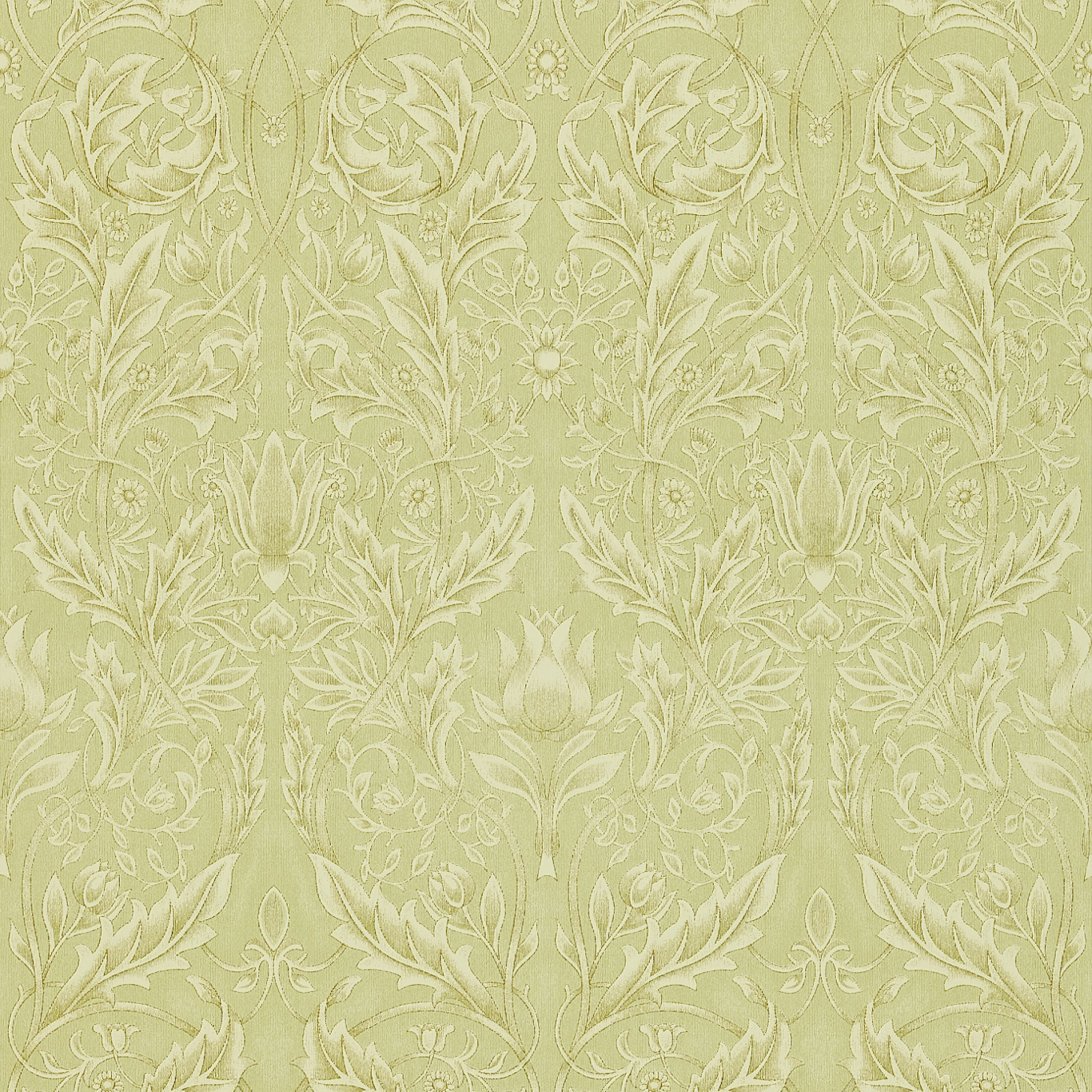 Savernake Pale Loden Wallpaper by MOR