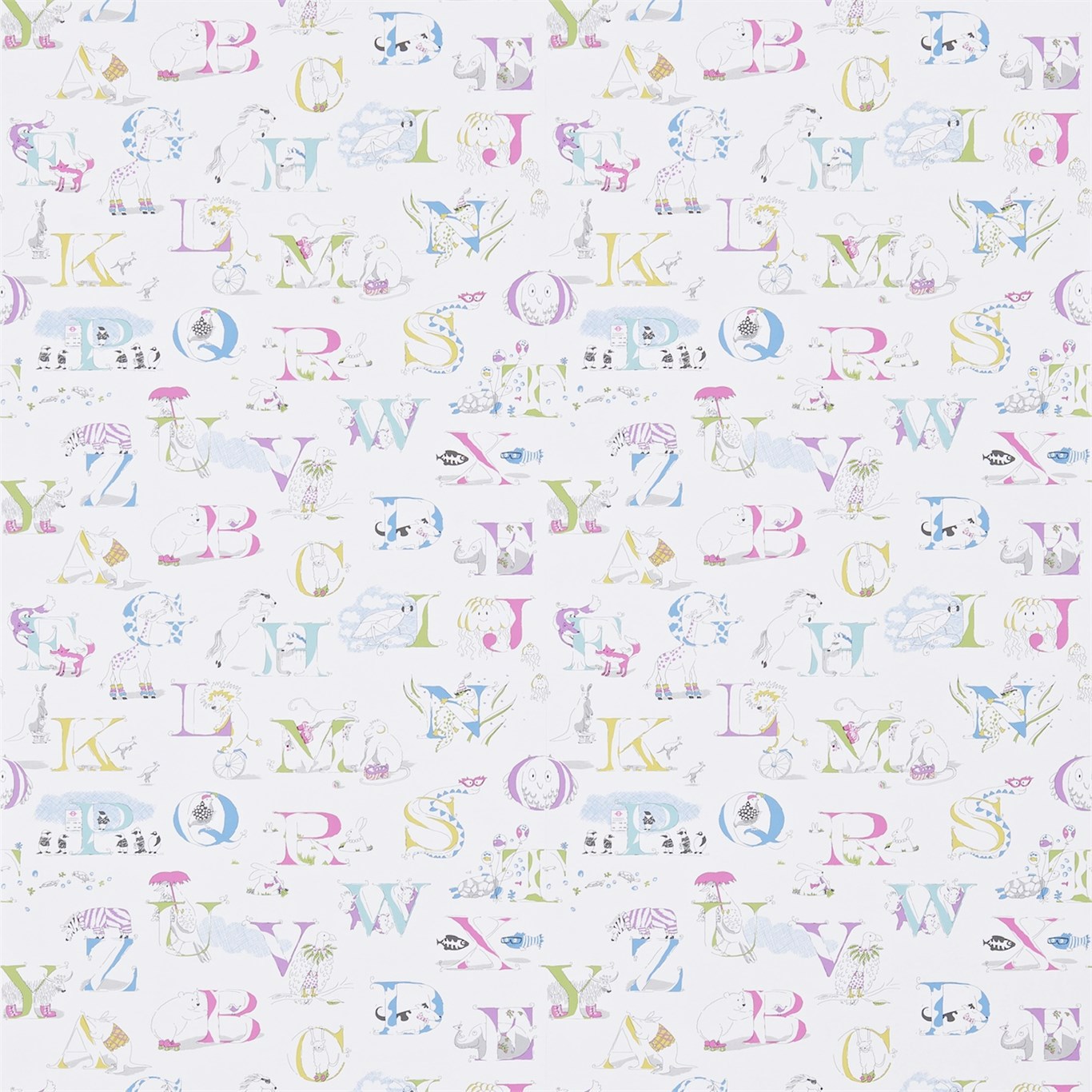 Alphabet Zoo Neapolitan Wallpaper by SAN