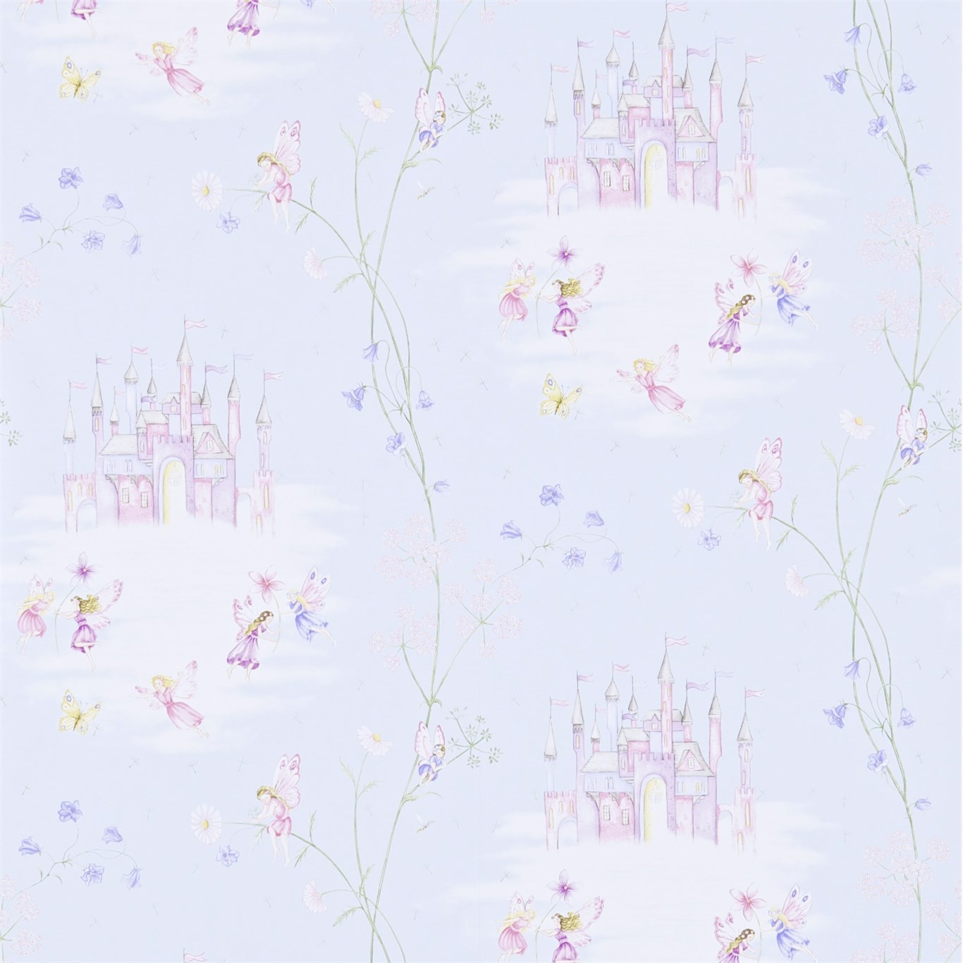 Fairy Castle Blue Wallpaper by SAN