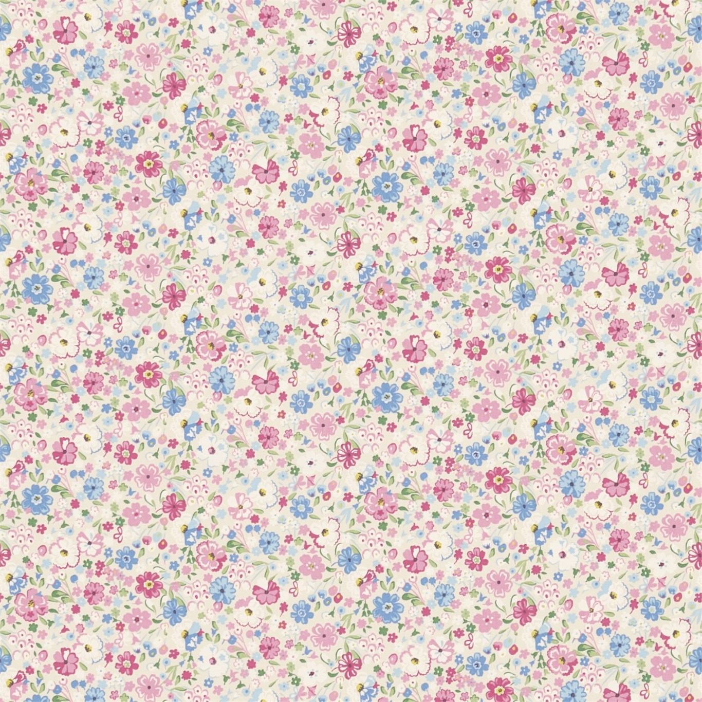 Posy Floral Chintz Fabric by SAN