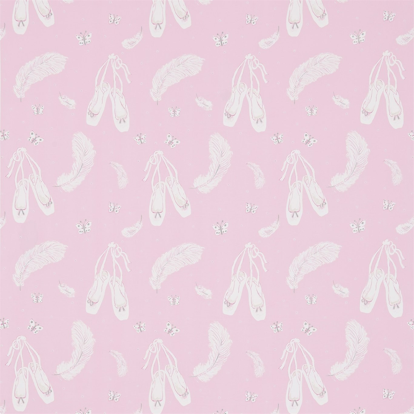 Ballet Shoes Pink Fabric by SAN