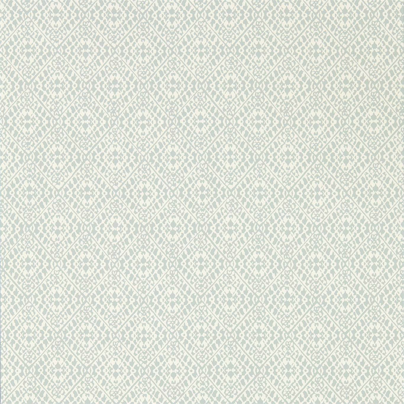 Pinjara Trellis Blue Clay Wallpaper | Sanderson by Sanderson Design