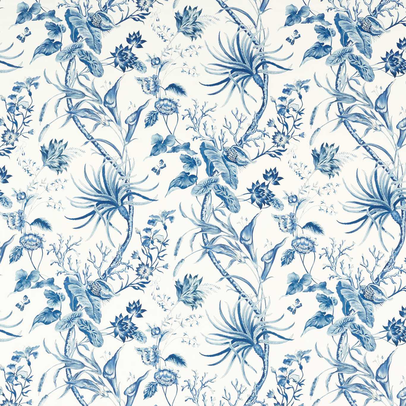 Mauritius China Blue Fabric by SAN