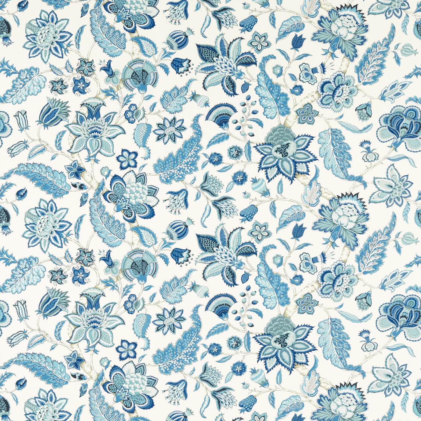 Newnham Courtney Indigo Fabric by SAN