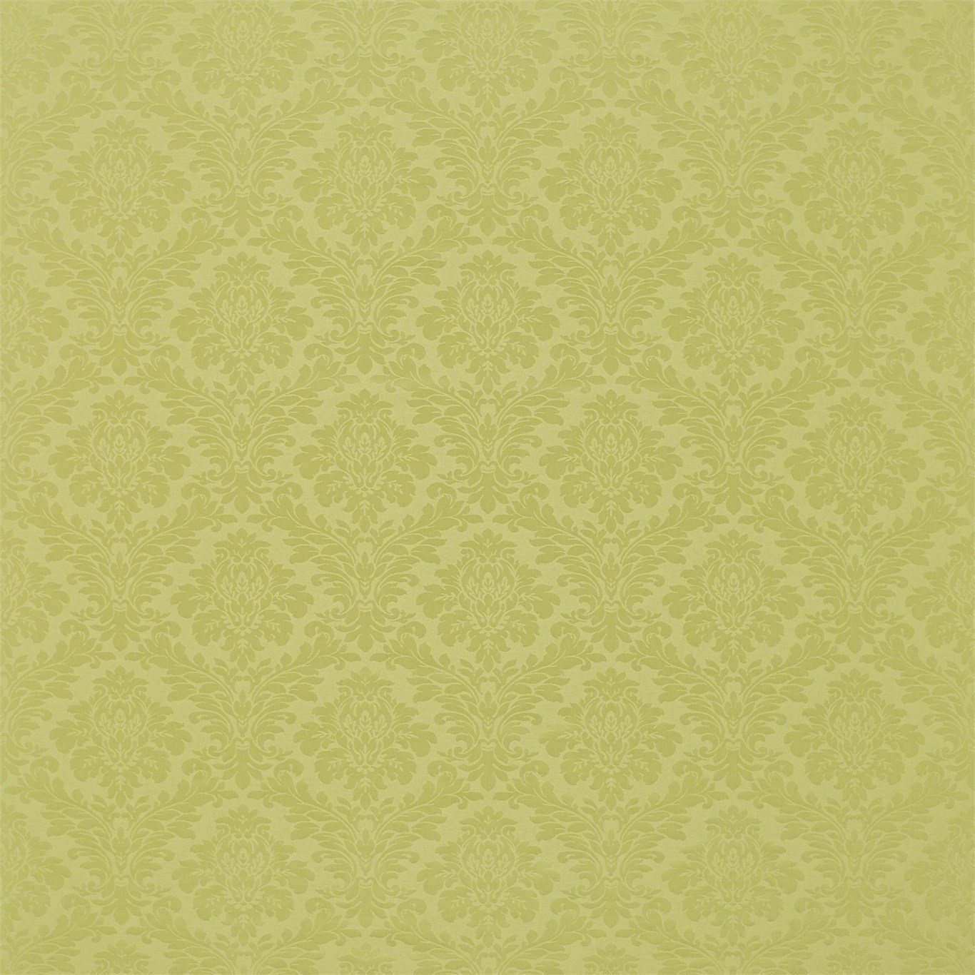 Lymington Damask Leaf Green Fabric by SAN