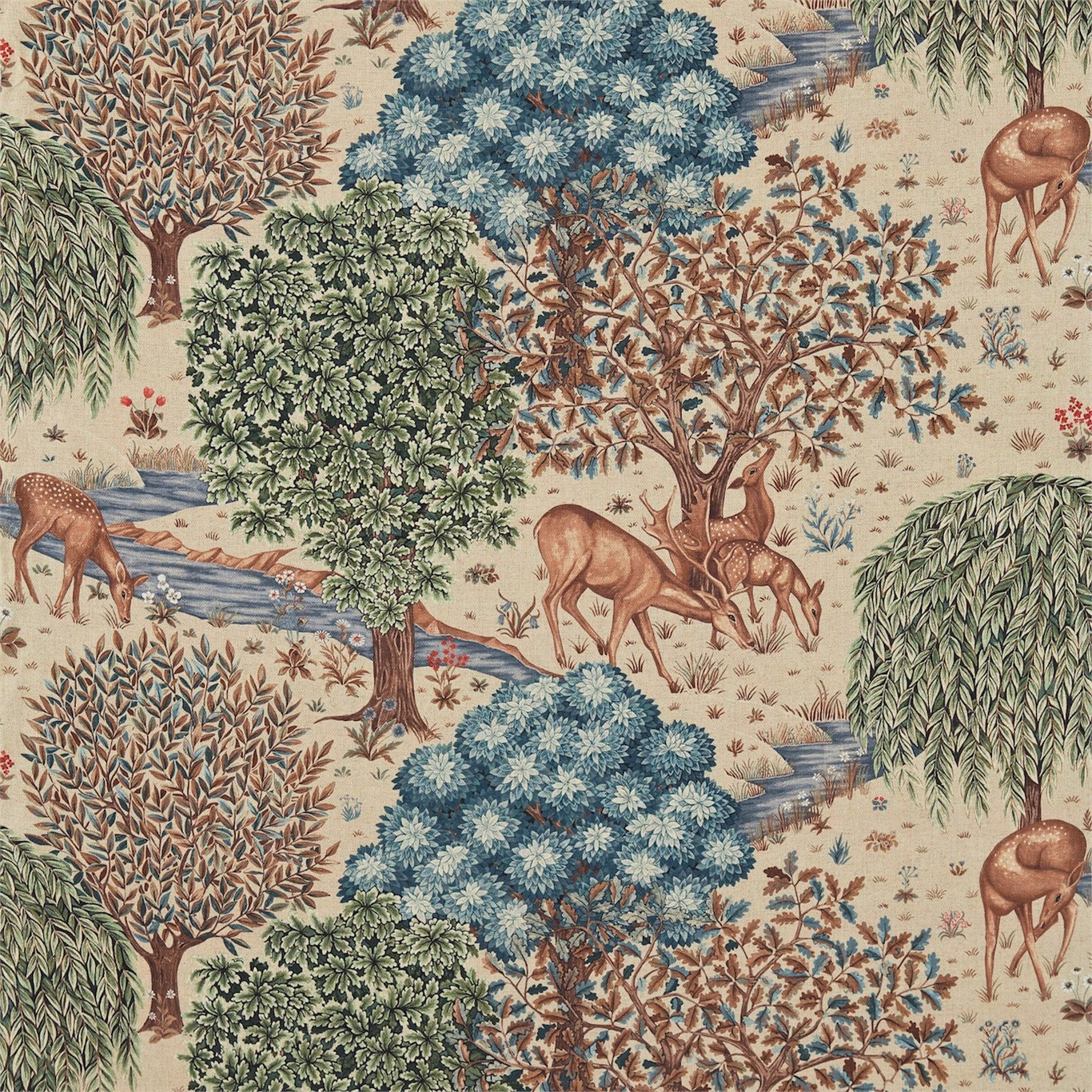 The Brook Tapestry Linen Fabric by MOR