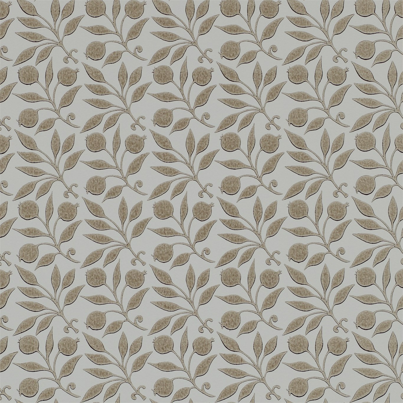 Rosehip Linen Wallpaper by MOR