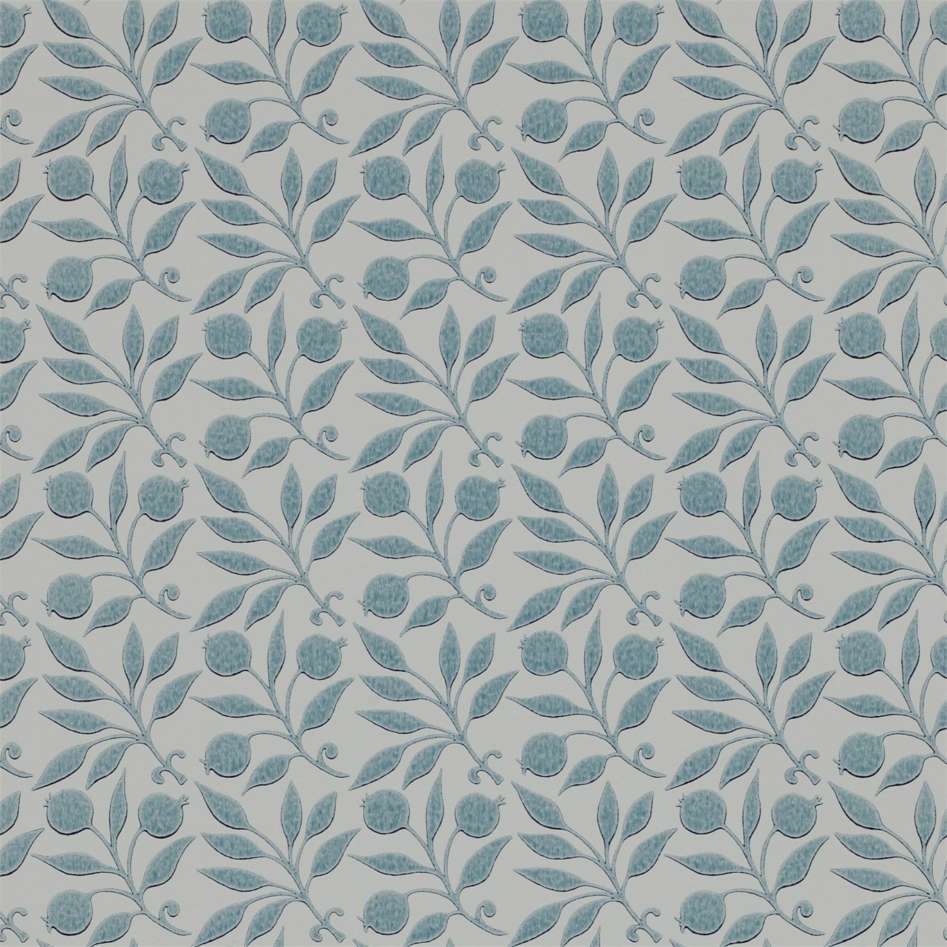Rosehip Mineral Blue Wallpaper by MOR