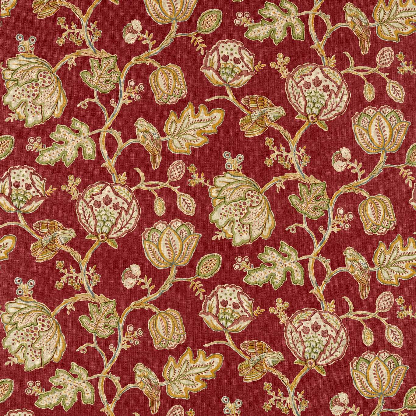 Theodosia Red Fabric by MOR