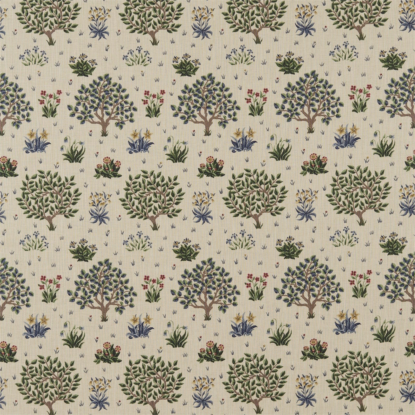 Orchard Forest/Indigo Fabric by MOR