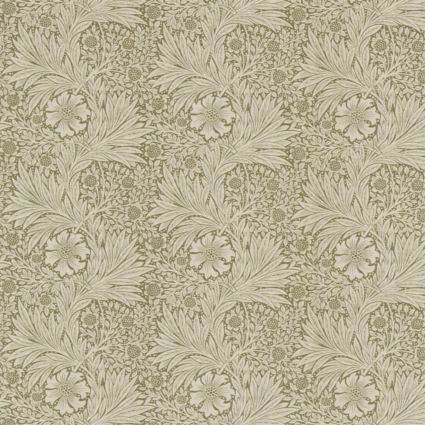 Marigold Olive/Linen Fabric by MOR