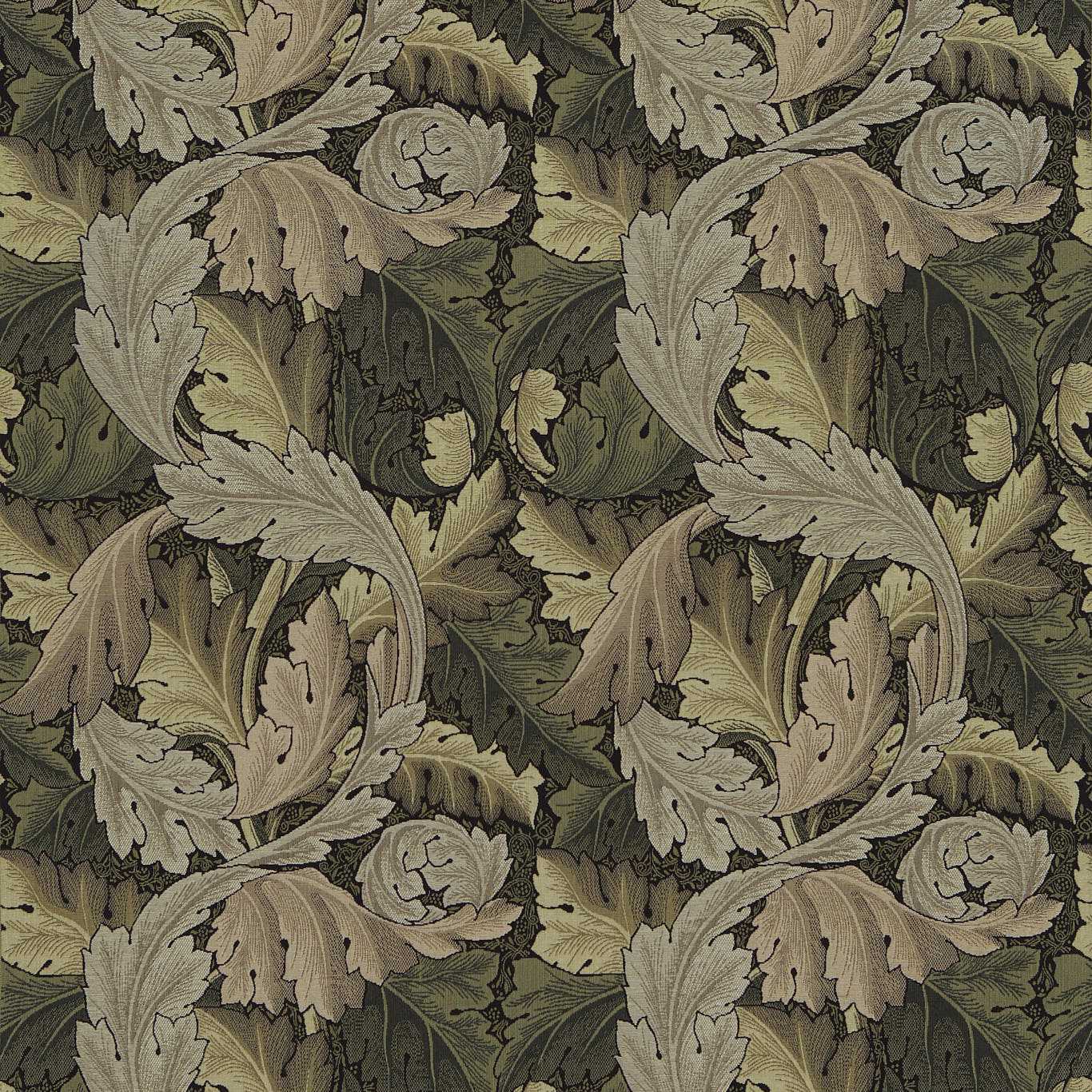 Acanthus Tapestry Forest/Hemp Fabric by MOR