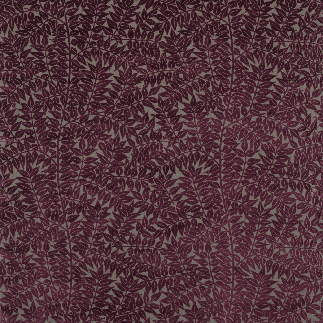 Branch Wine/Hemp Fabric by MOR