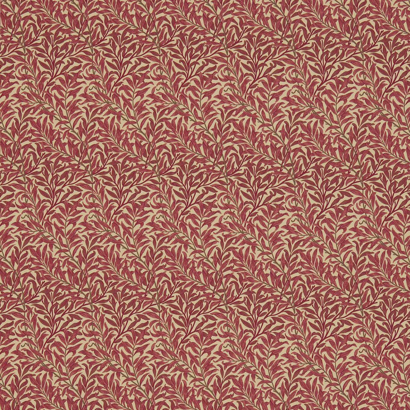 Willow Boughs Crimson/Manilla Fabric by MOR