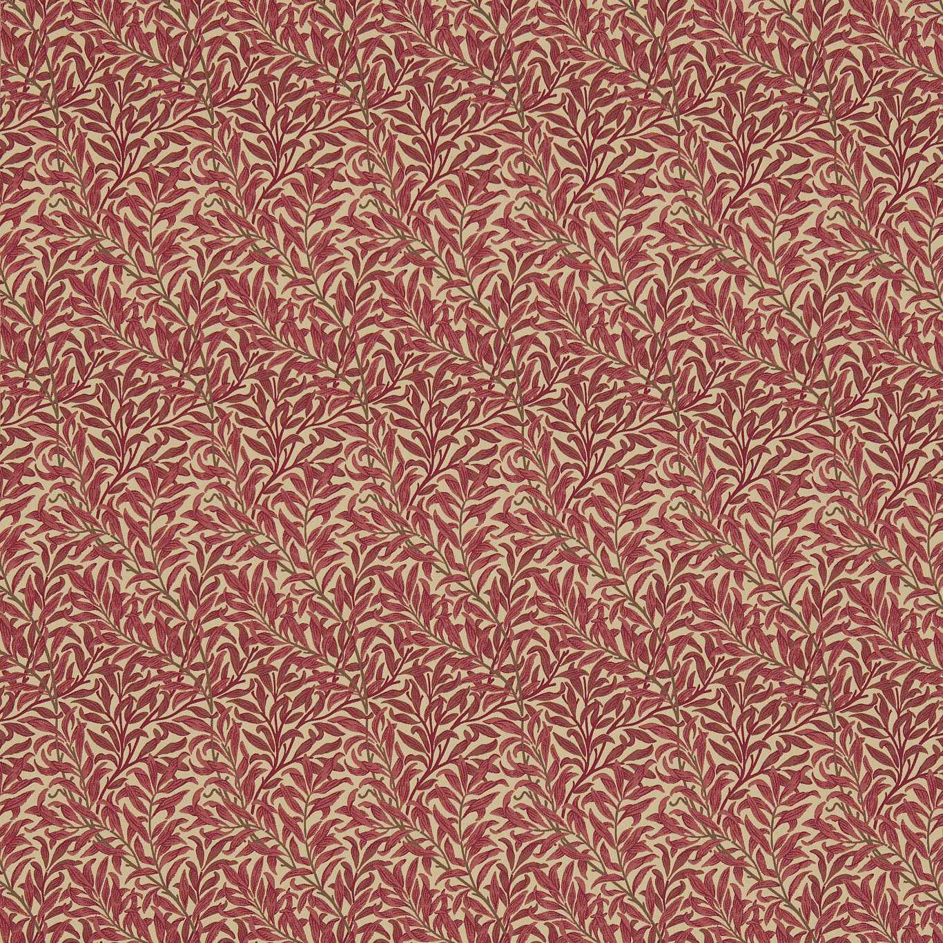 Willow Bough Crimson/Manilla Fabric by MOR