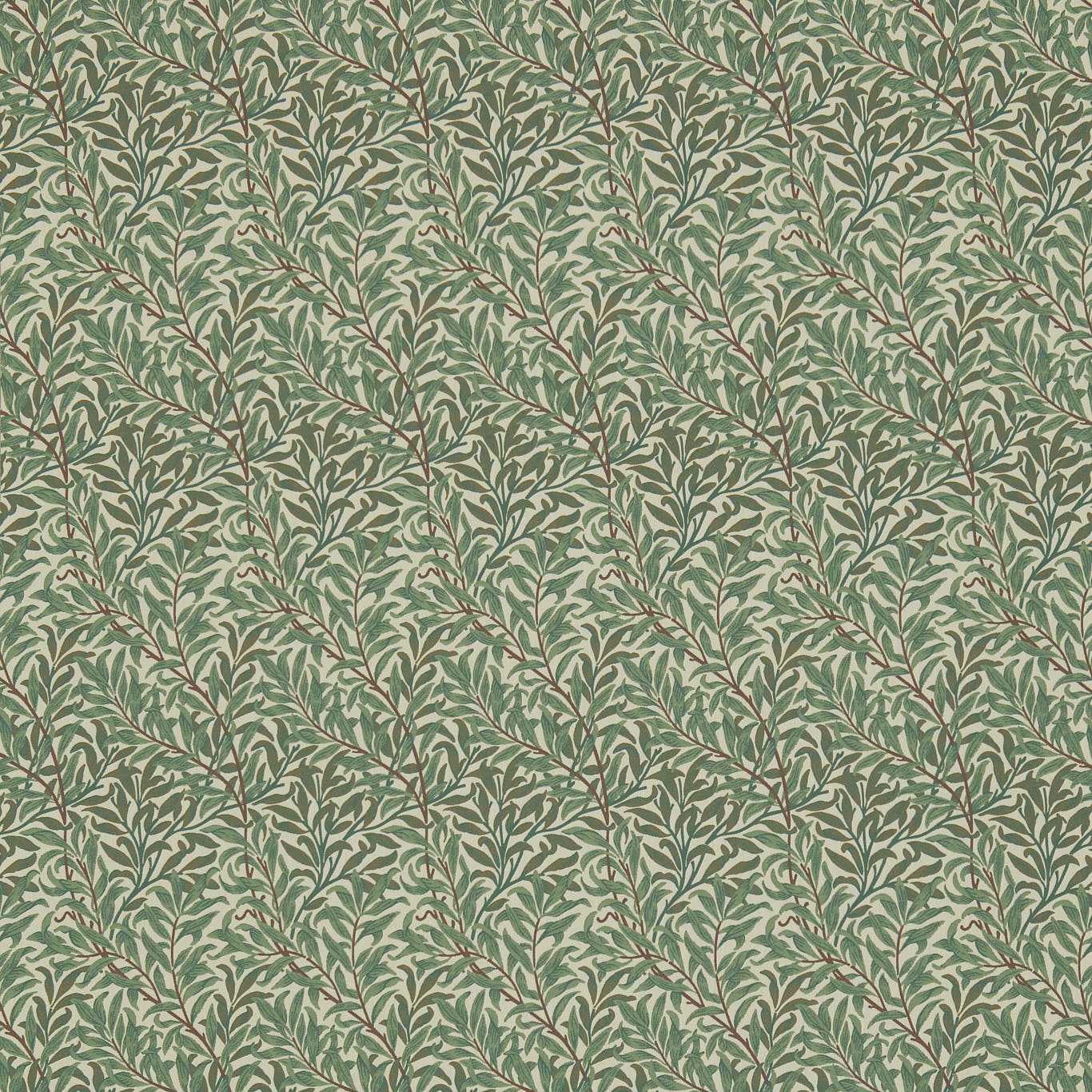 Willow Boughs Forest/Thyme Fabric by MOR