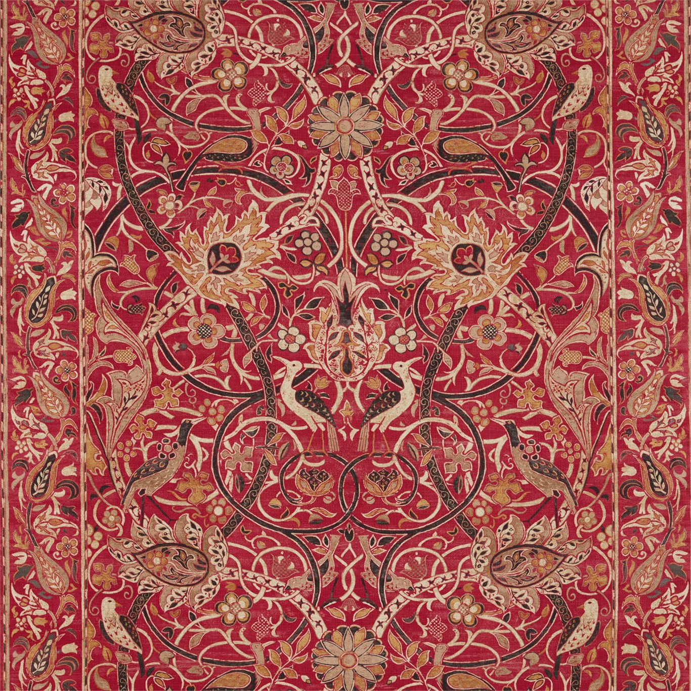 Bullerswood Paprika/Gold Fabric by MOR