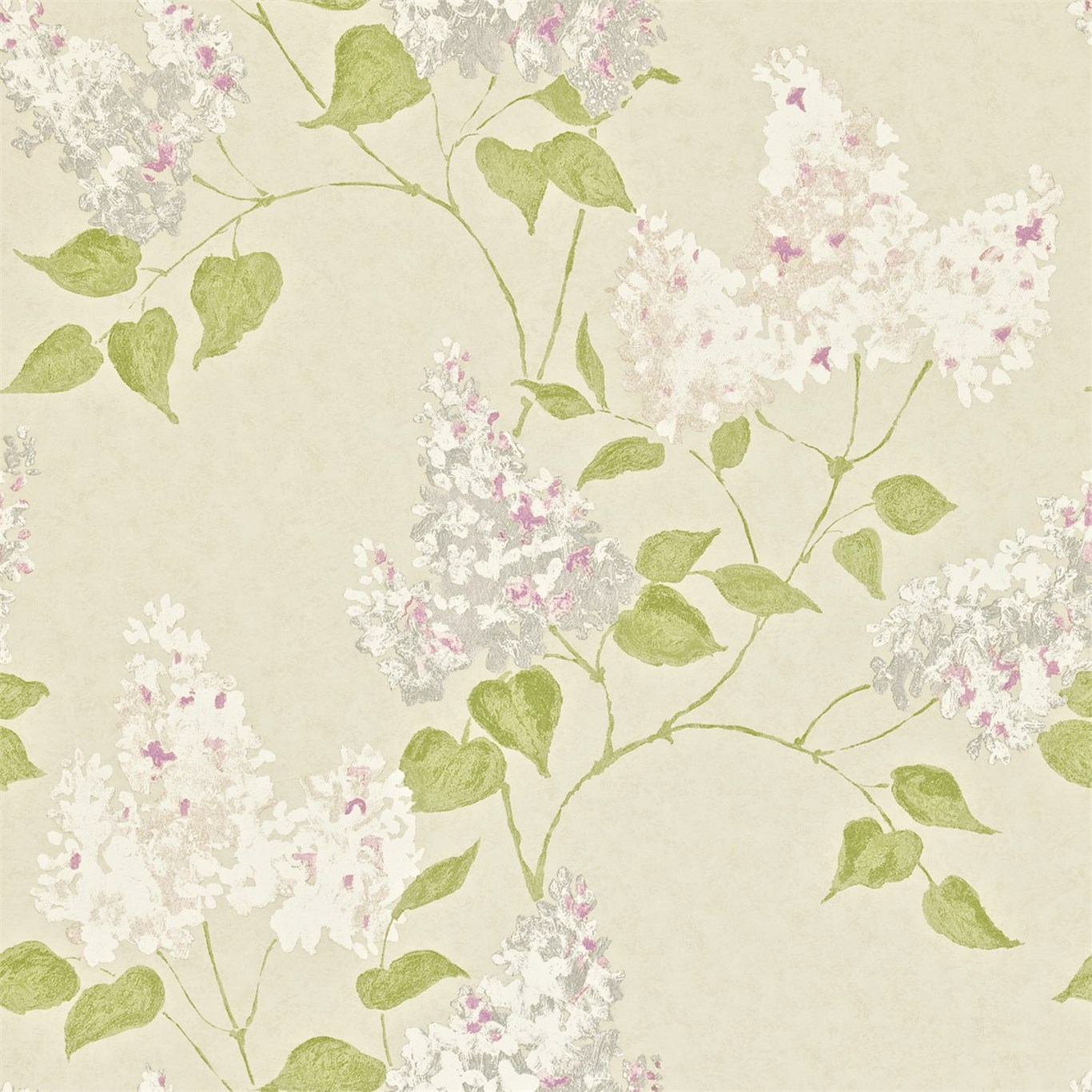 Lilacs Linen/Lilac Wallpaper by SAN