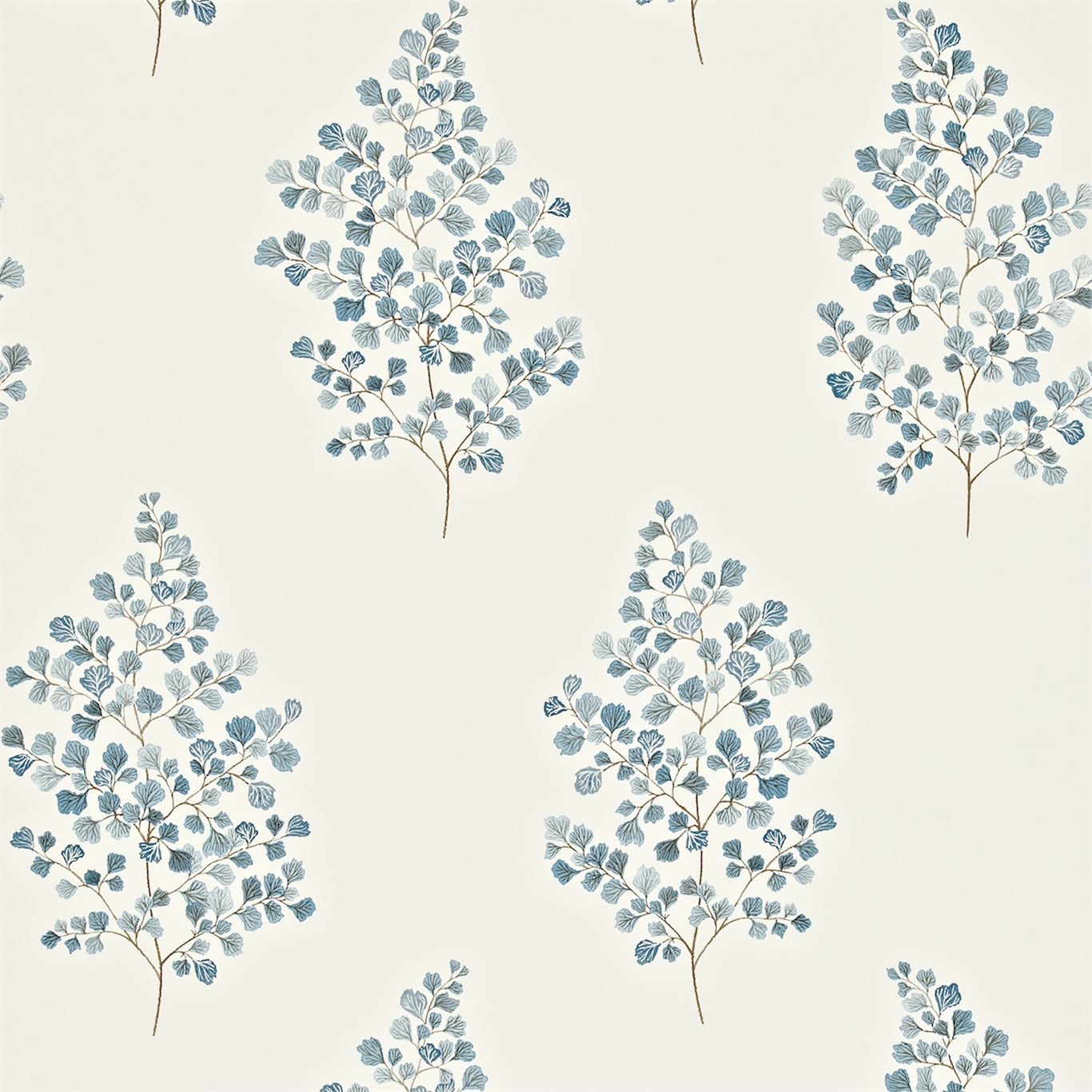 Angel Ferns Indigo Wallpaper by SAN