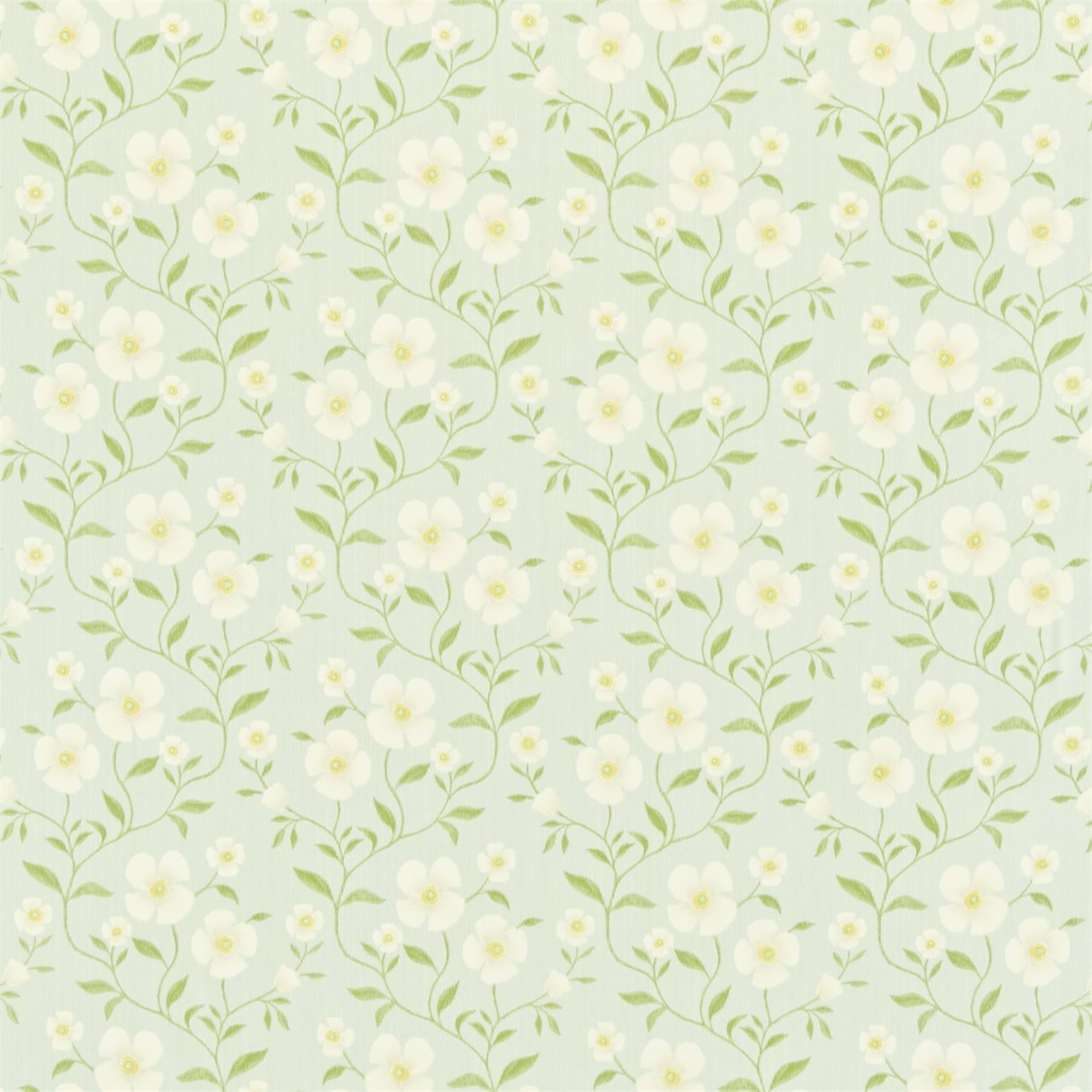 Sabine Duck Egg/Cream Fabric by SAN