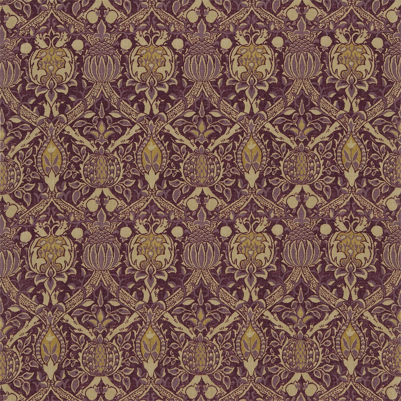Granada Wine/Linen Fabric by MOR