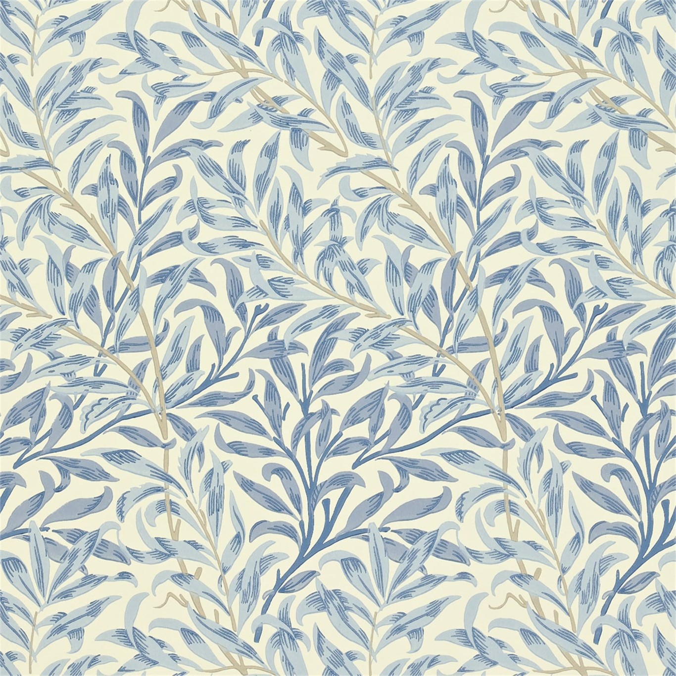 Willow Boughs Blue Wallpaper by MOR