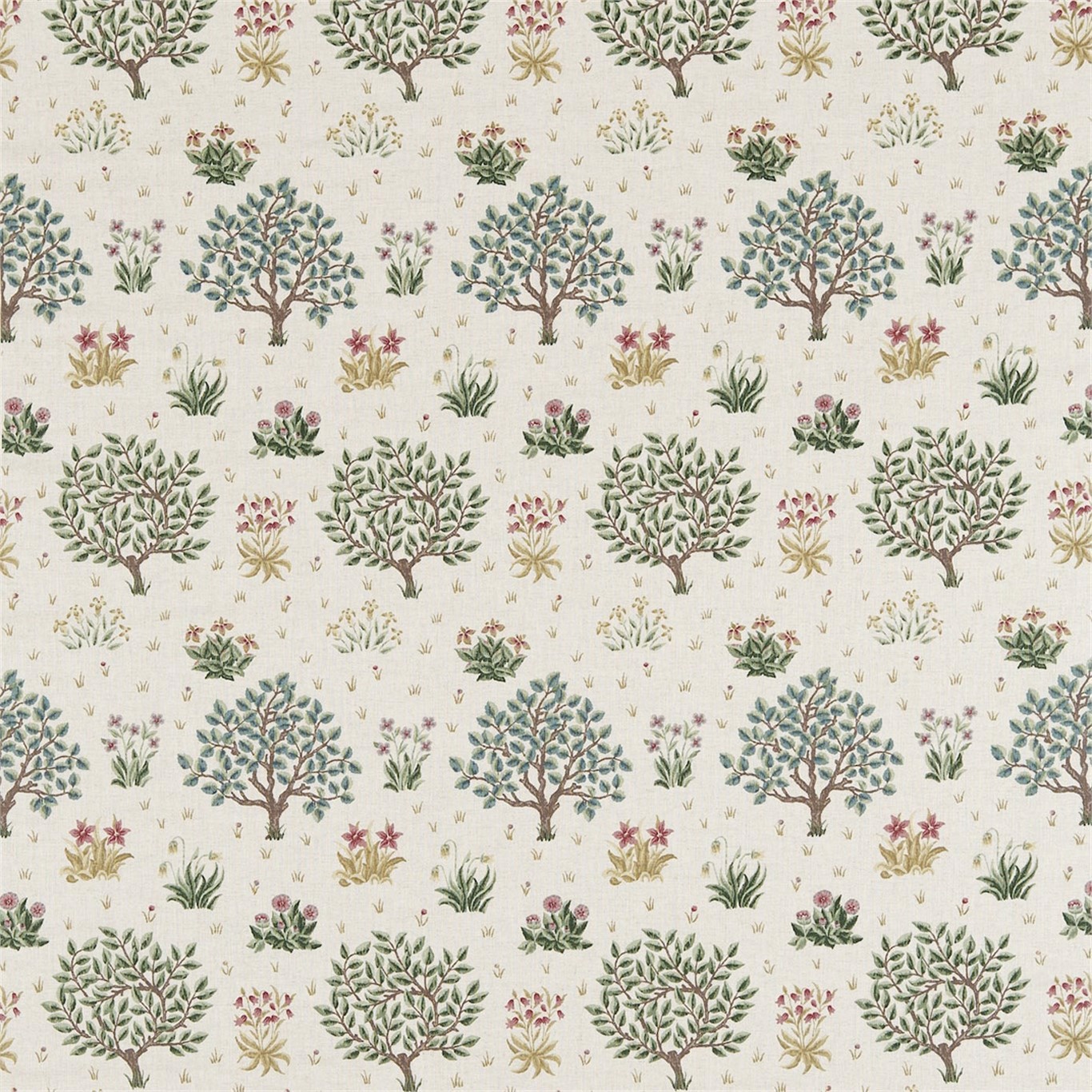 Orchard Bayleaf/Rose Fabric by MOR