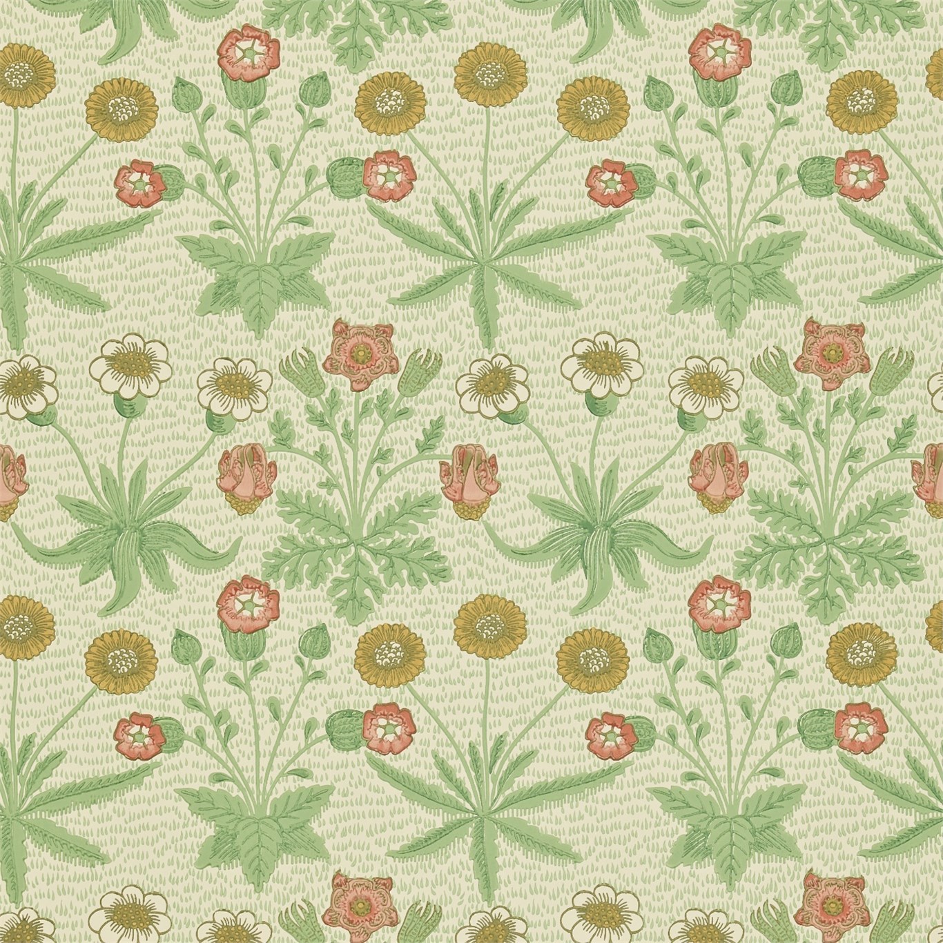 Daisy Artichoke/Plaster Wallpaper by MOR