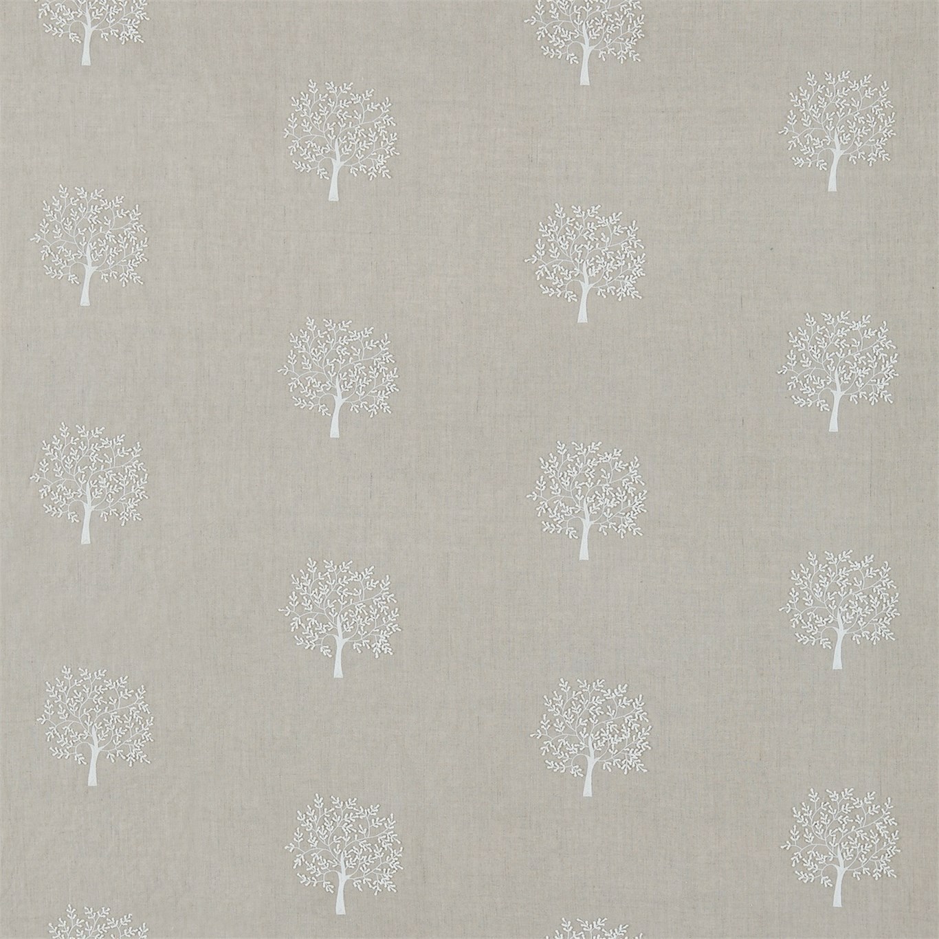 Woodland Tree Linen/Ivory Fabric by MOR