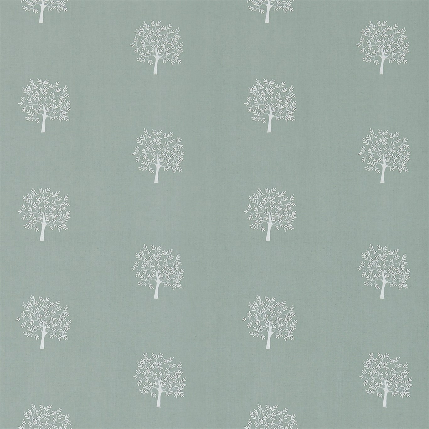 Woodland Tree Celadon/Ivory Fabric by MOR