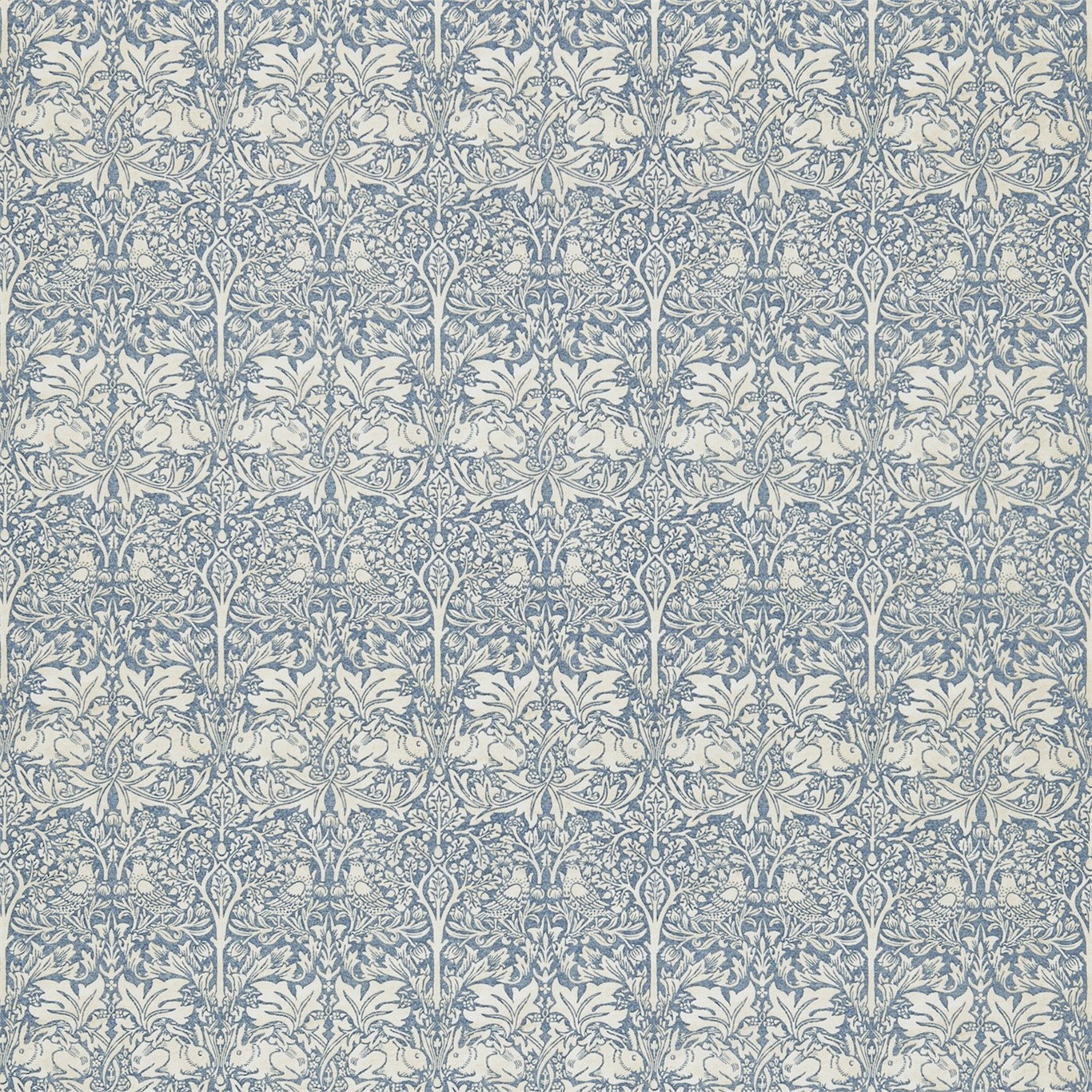 Brer Rabbit Slate/Vellum Fabric by MOR