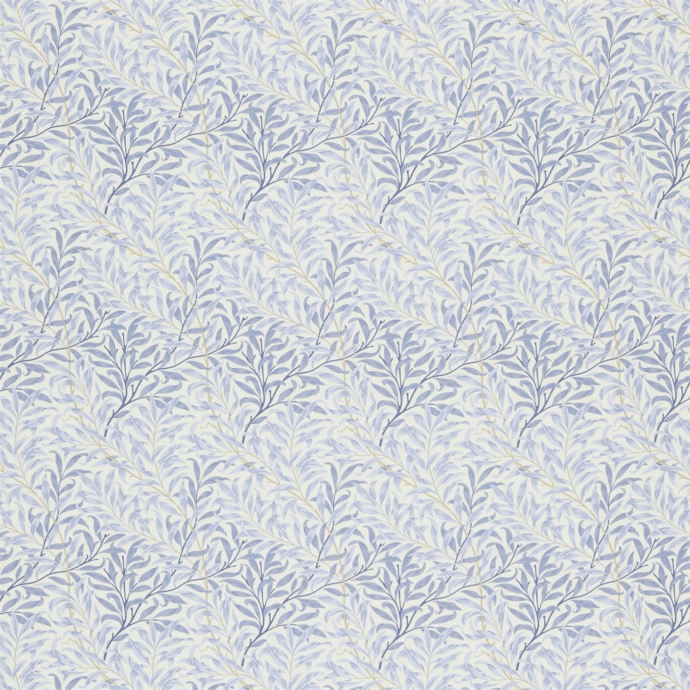 Willow Boughs China Blue/Cream Fabric by MOR