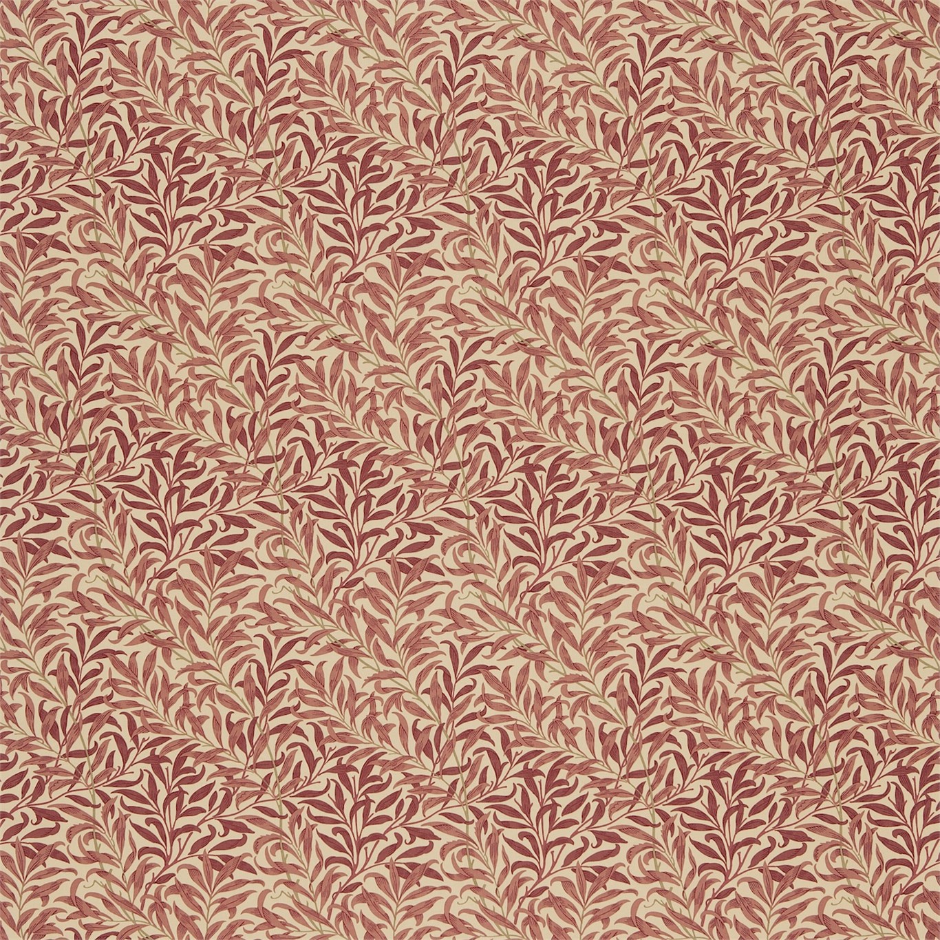 Willow Boughs Biscuit/Terracotta Fabric by MOR