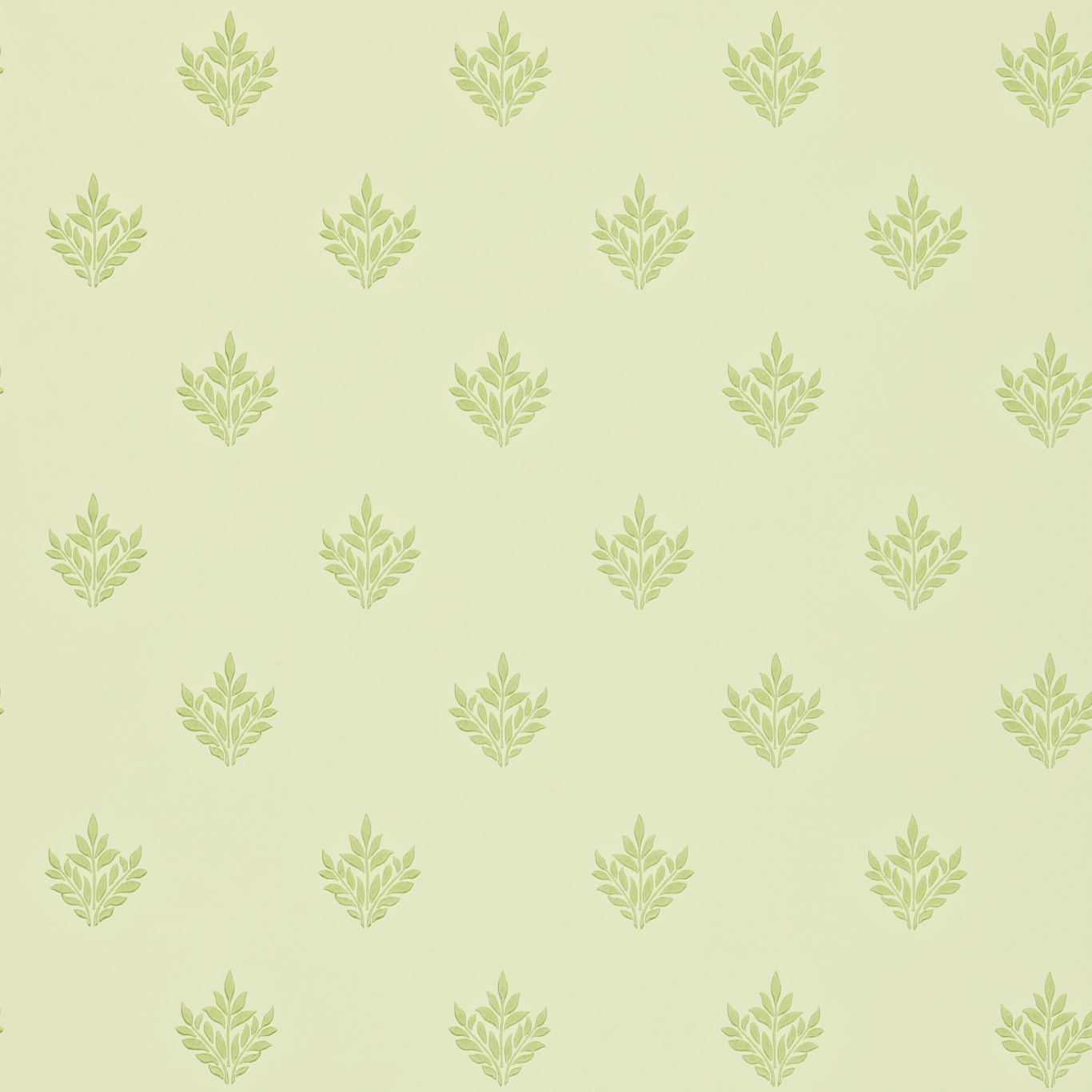 Pearwood Ivory/Thyme Wallpaper by MOR