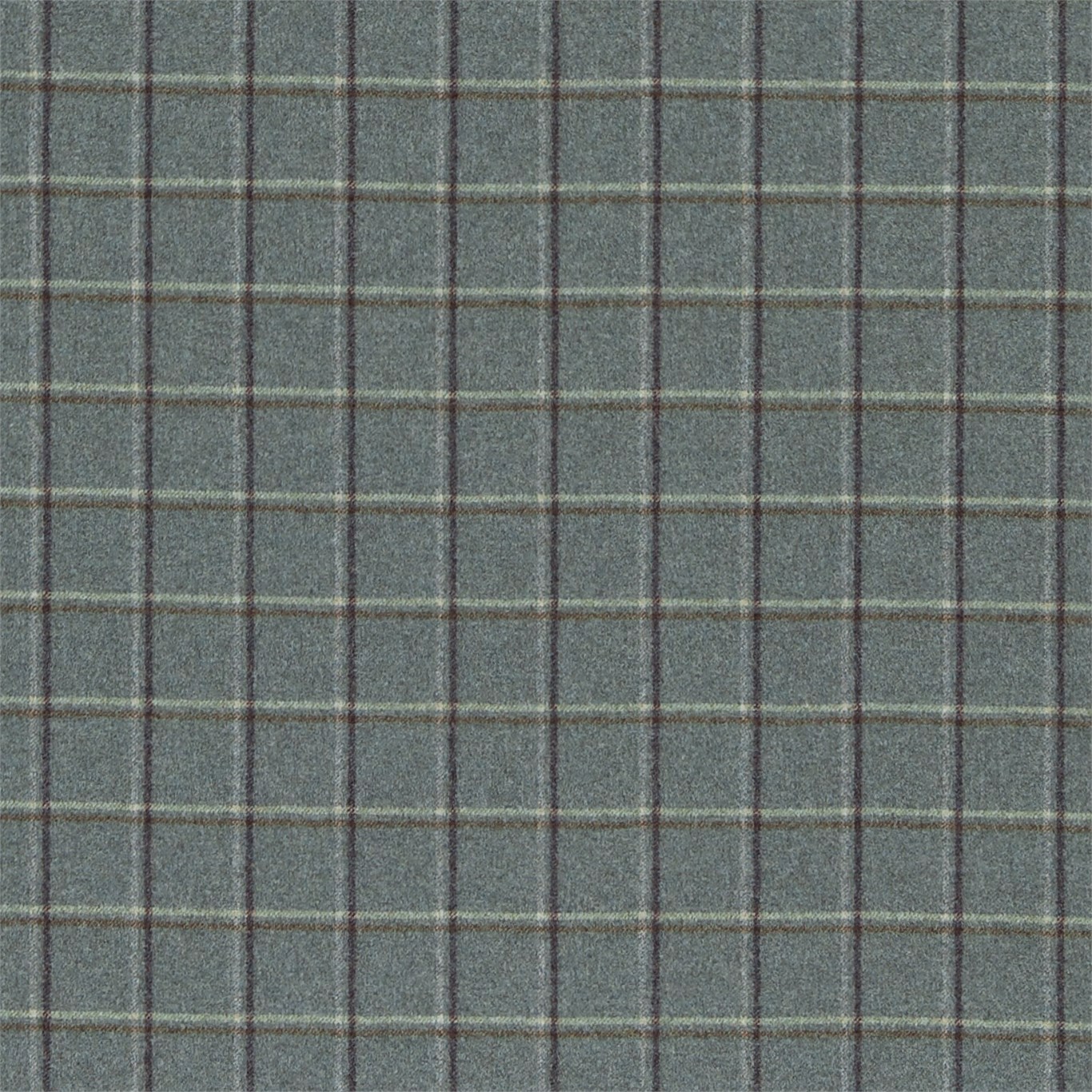 Woodford Check Bayleaf/Vellum Fabric by MOR