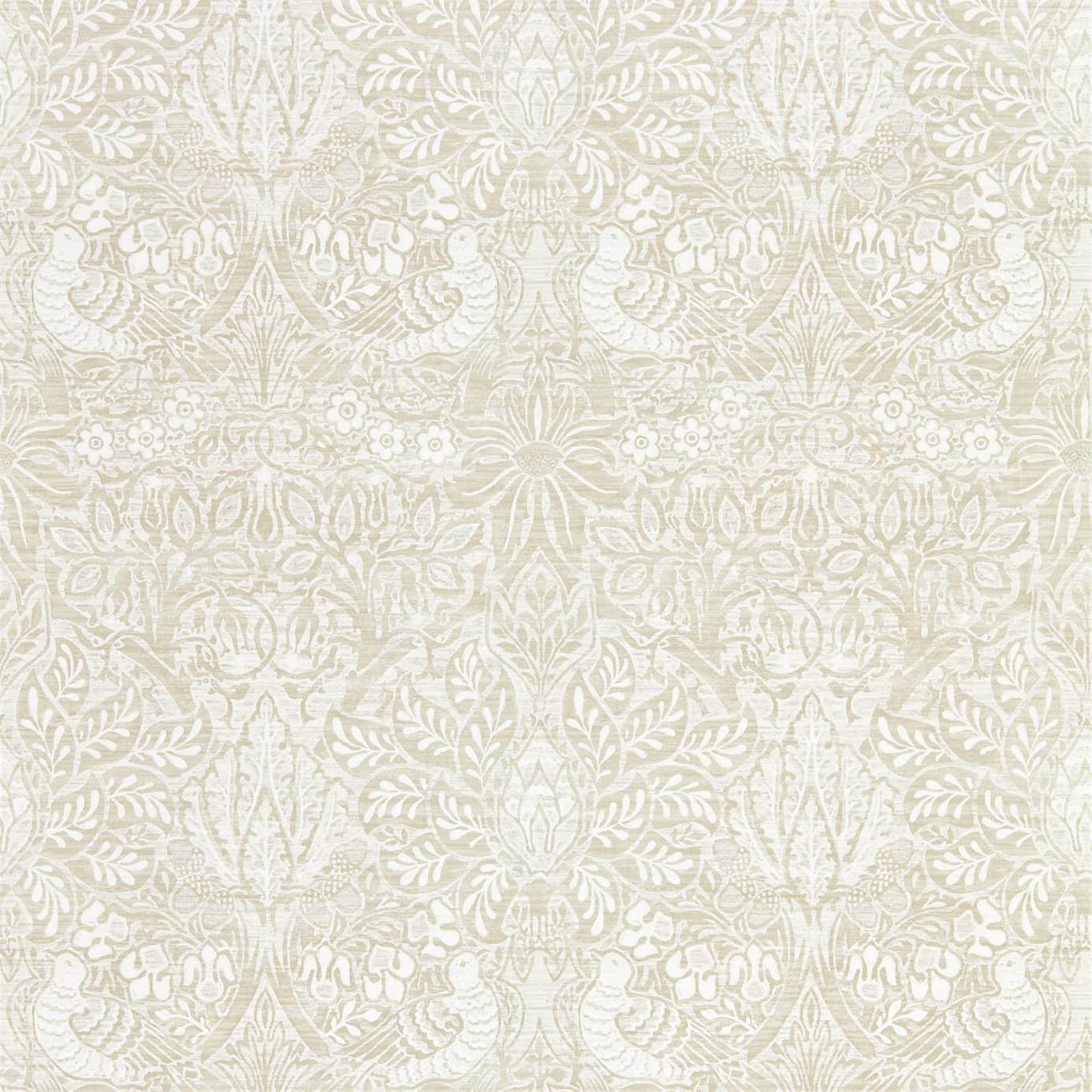 Pure Dove & Rose White Clover Wallpaper by MOR