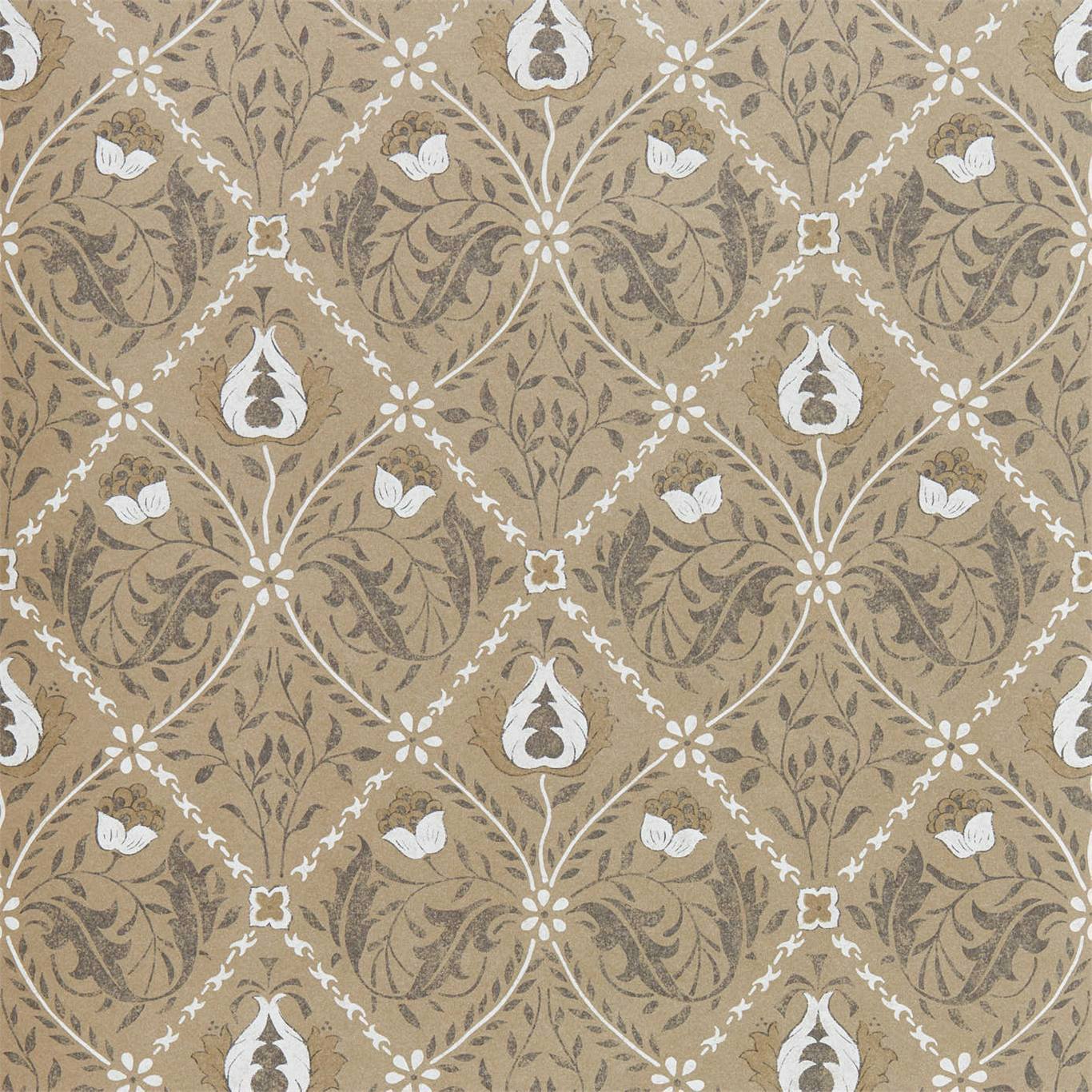Pure Trellis Gold Wallpaper by MOR