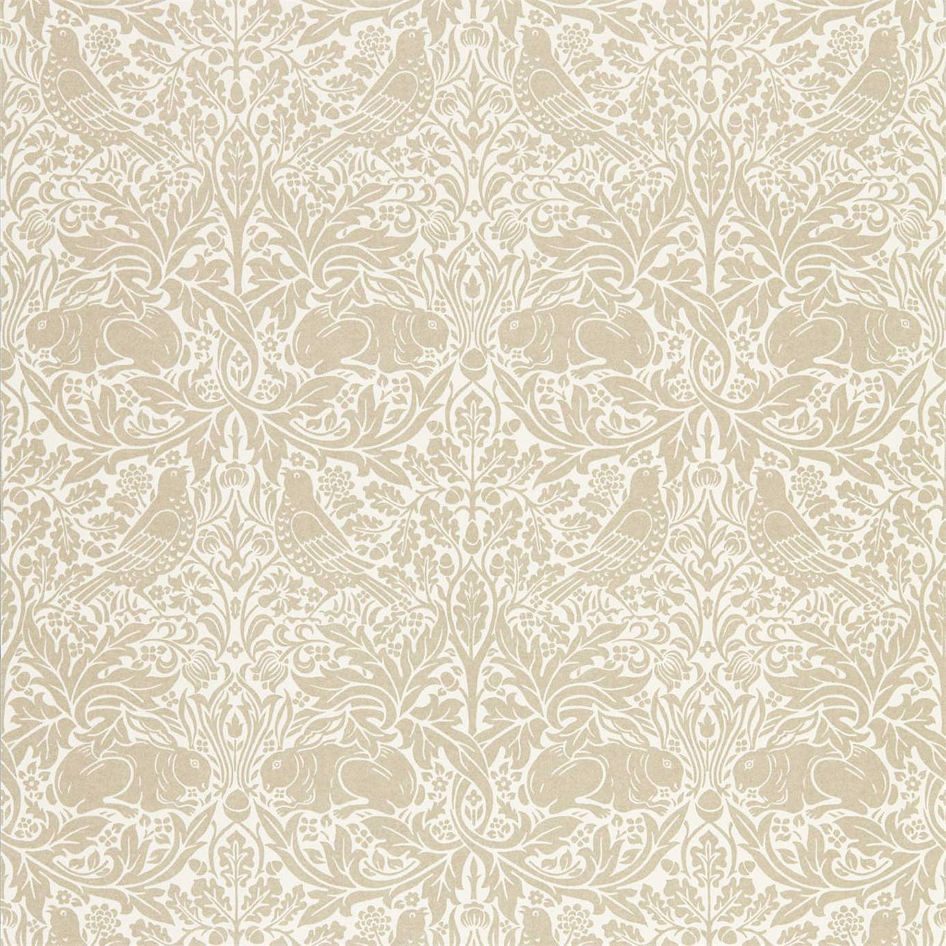 Pure Brer Rabbit Linen Wallpaper by MOR