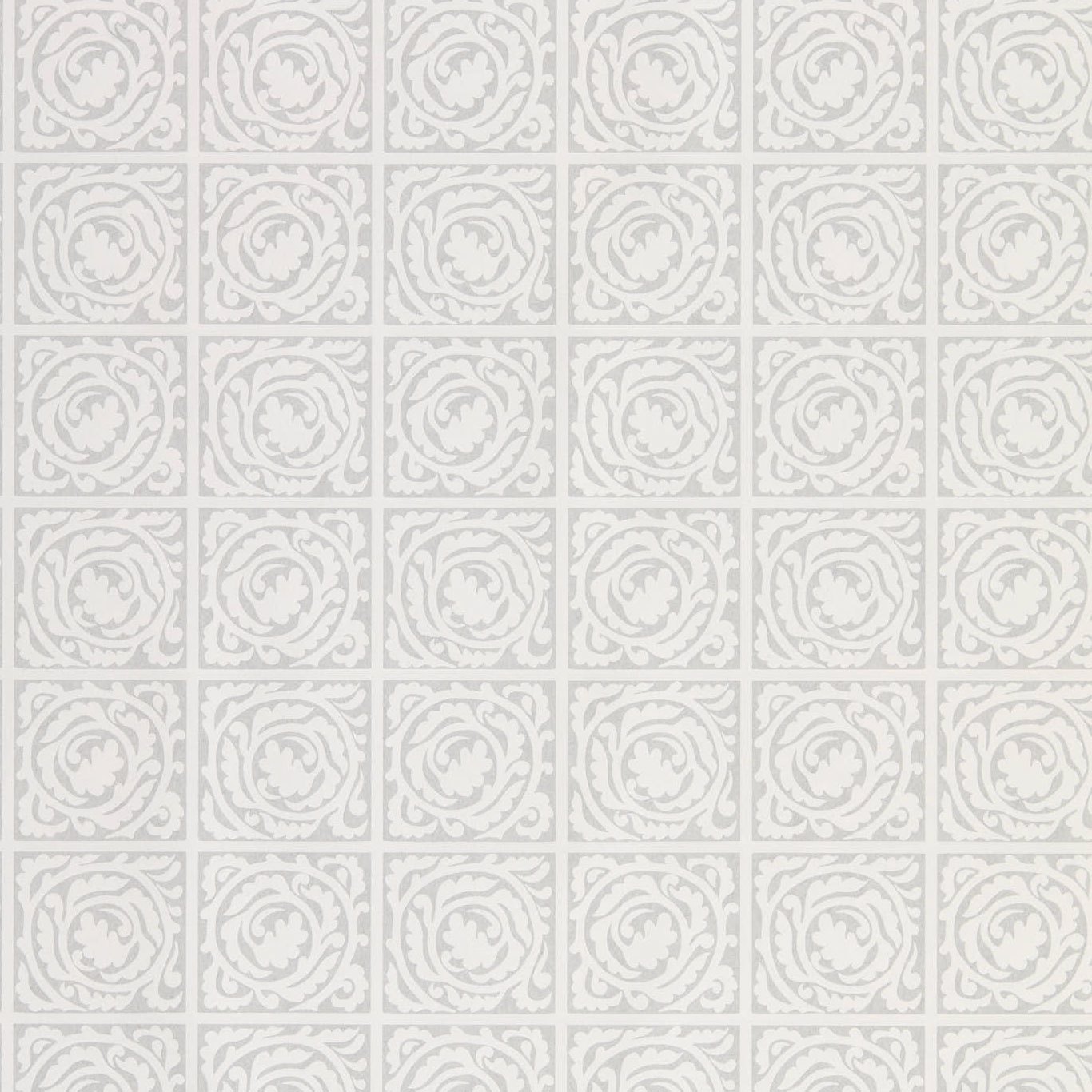 Pure Scroll Lightish Grey Wallpaper by MOR