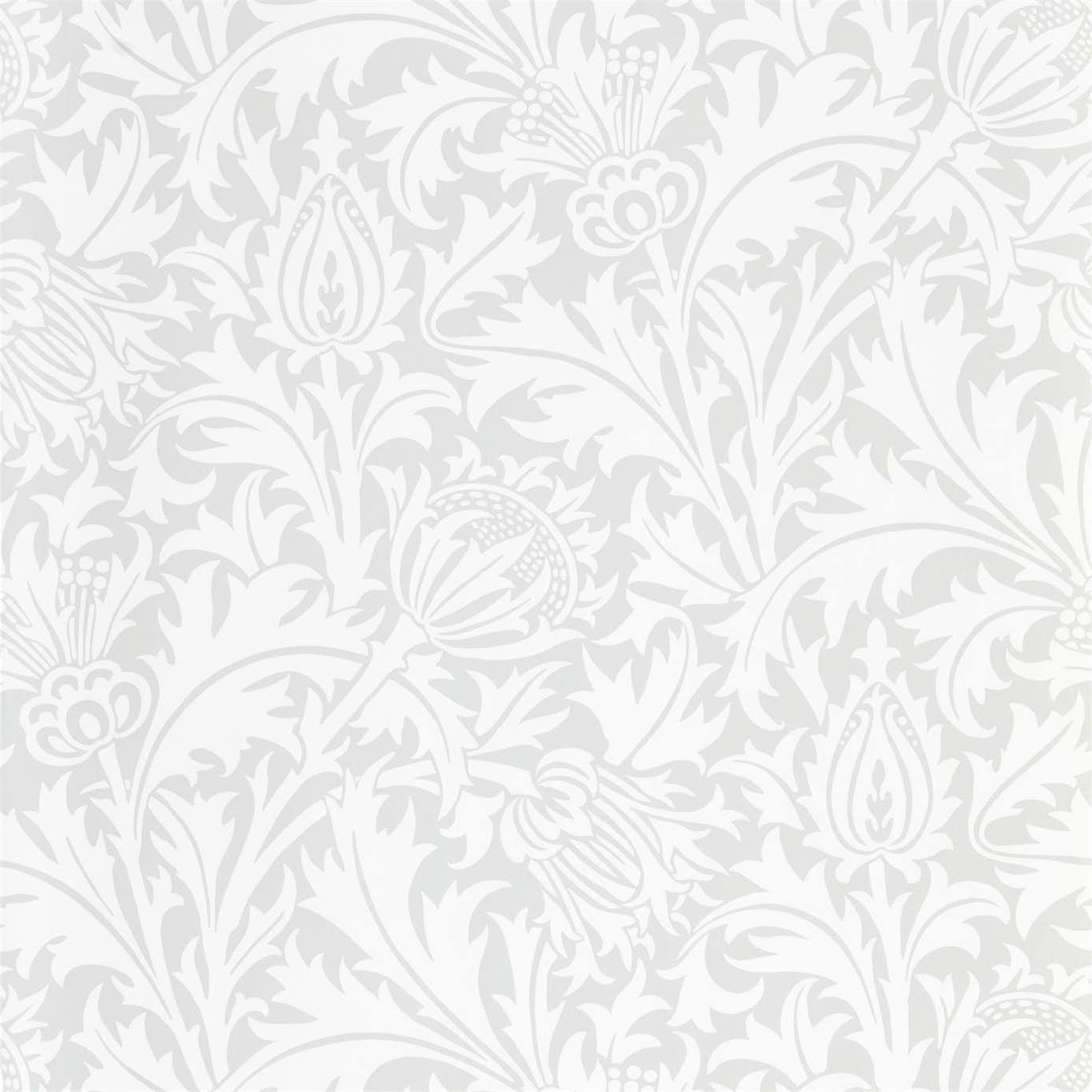 Pure Thistle Grey Blue Wallpaper by MOR