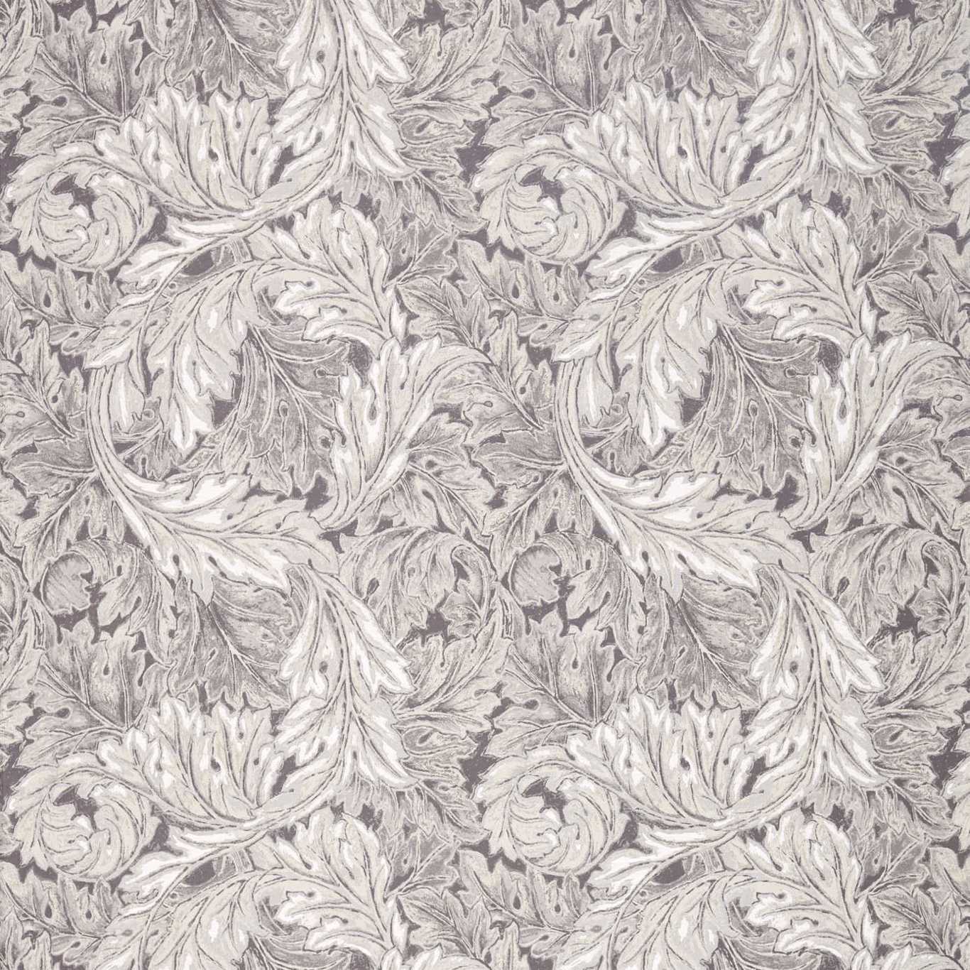Pure Acanthus Weave Inky Grey Fabric by MOR