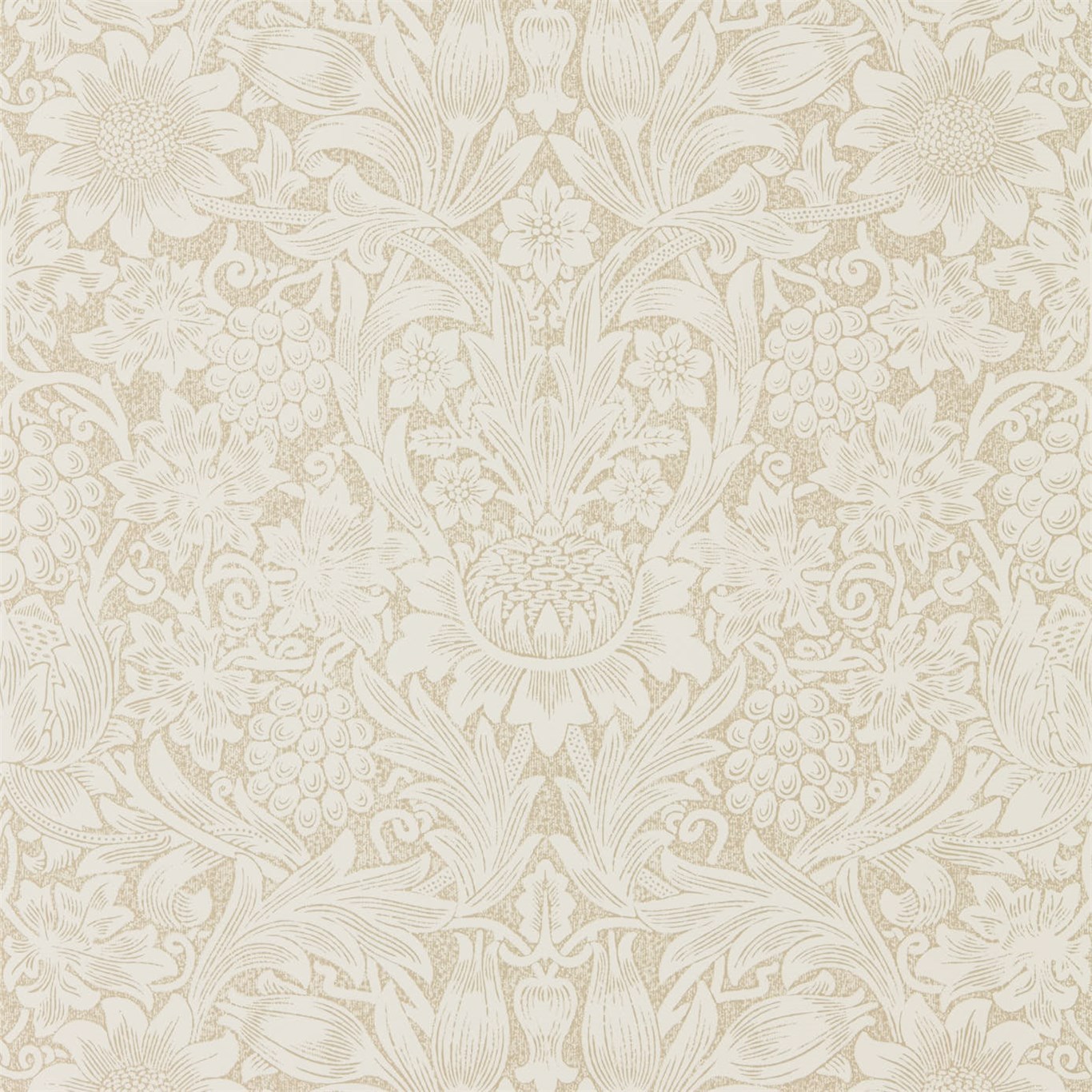 Pure Sunflower Parchment/Gold Wallpaper by MOR