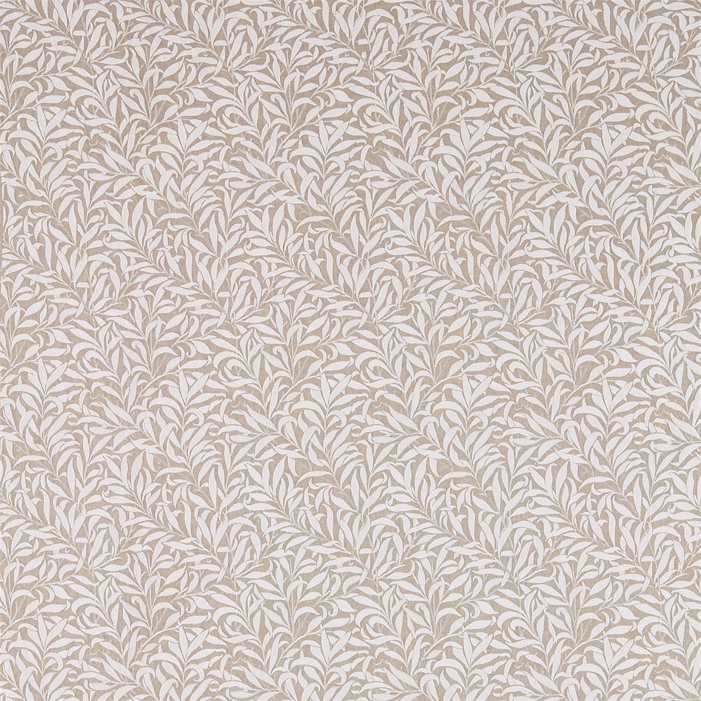 Pure Willow Boughs Embroidery Flax Fabric by MOR