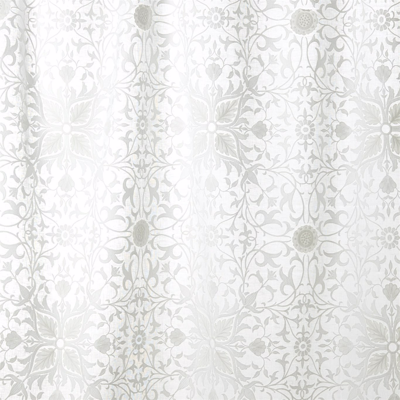 Pure Net Ceiling Applique Paper White Fabric by MOR
