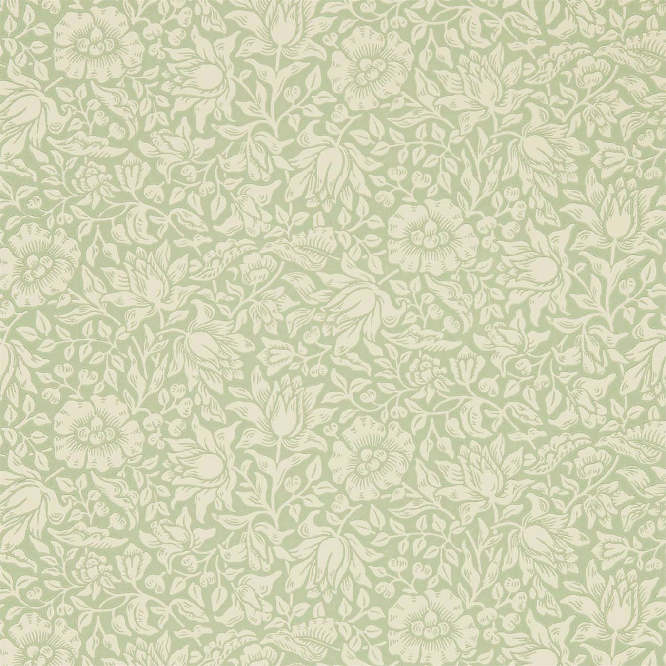 Mallow Apple Green Wallpaper by MOR