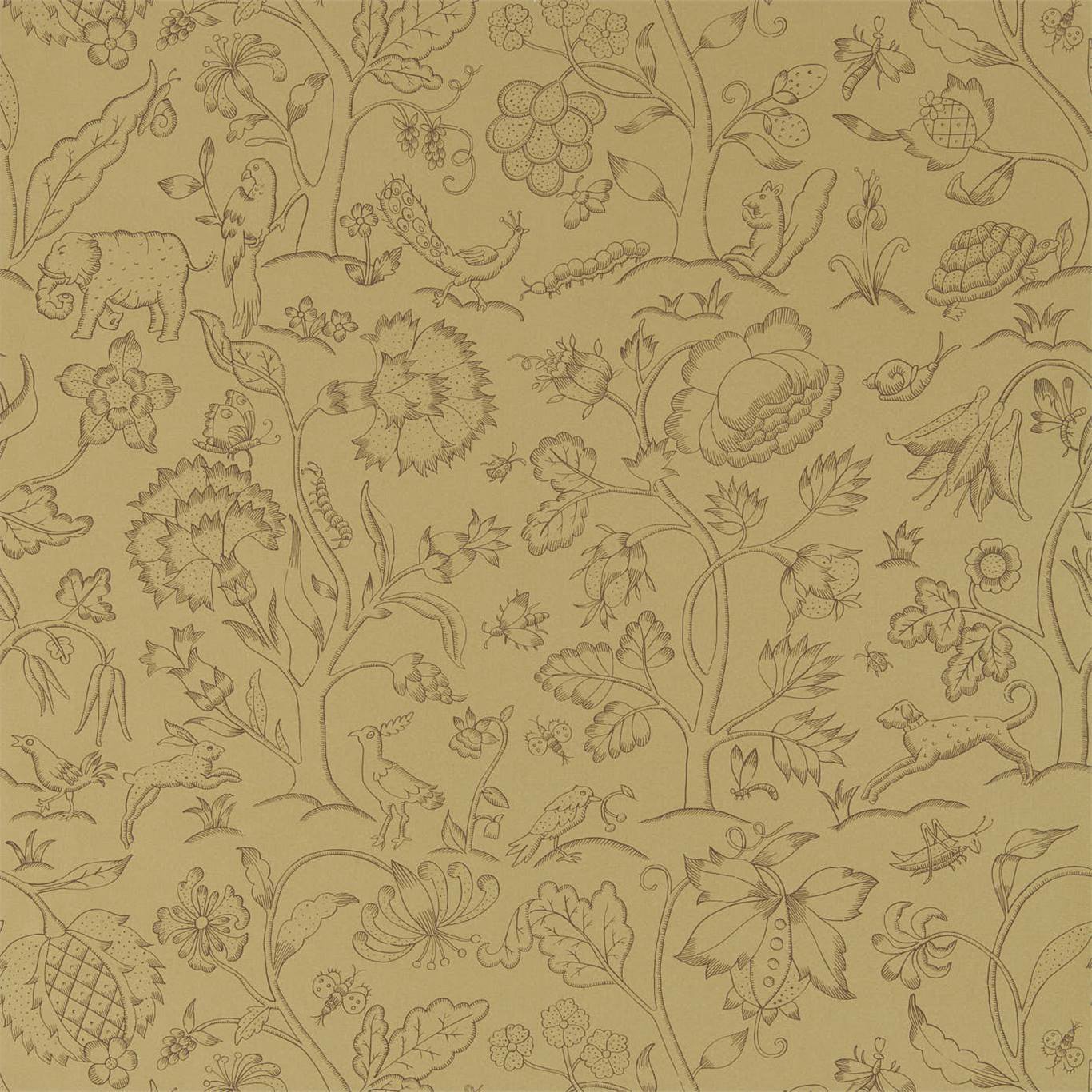 Middlemore Antique Gold Wallpaper by MOR
