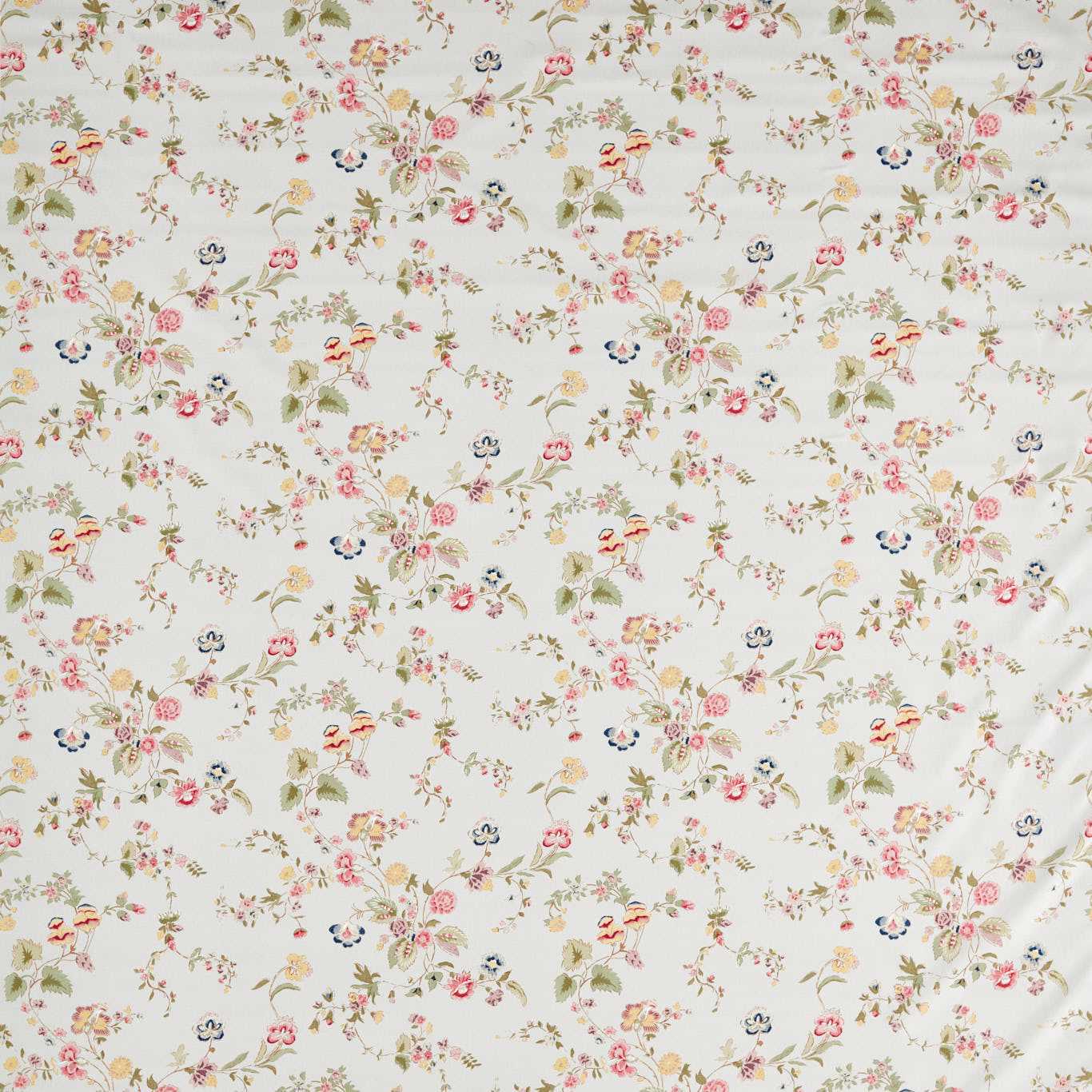 Nectar Fields Porcelain/Blossom Fabric by SAN