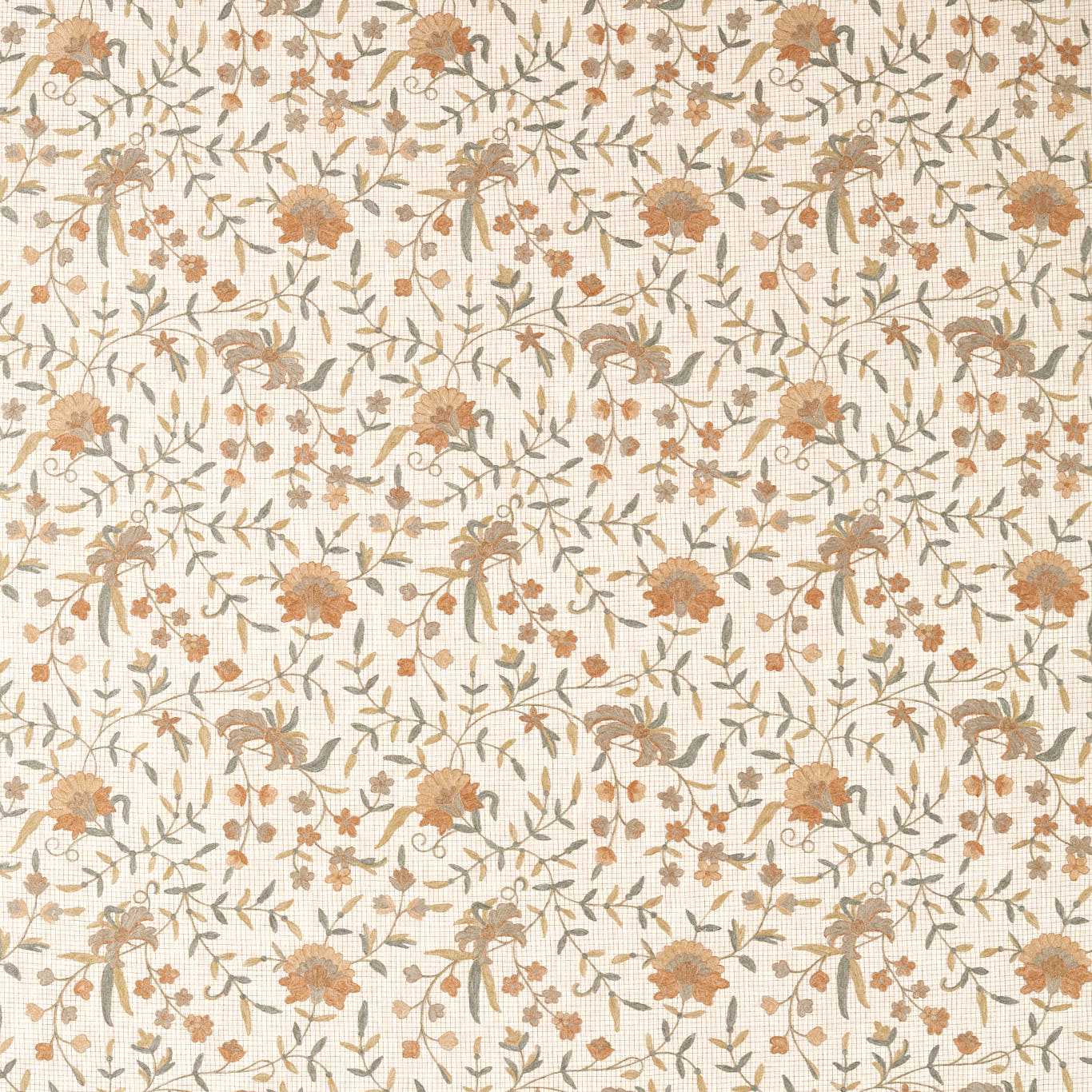 Habington Greengage/Medlar Fabric by SAN