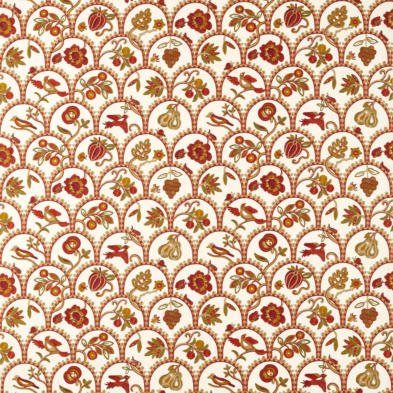 Harvest Fruits Midsummer Fabric by SAN